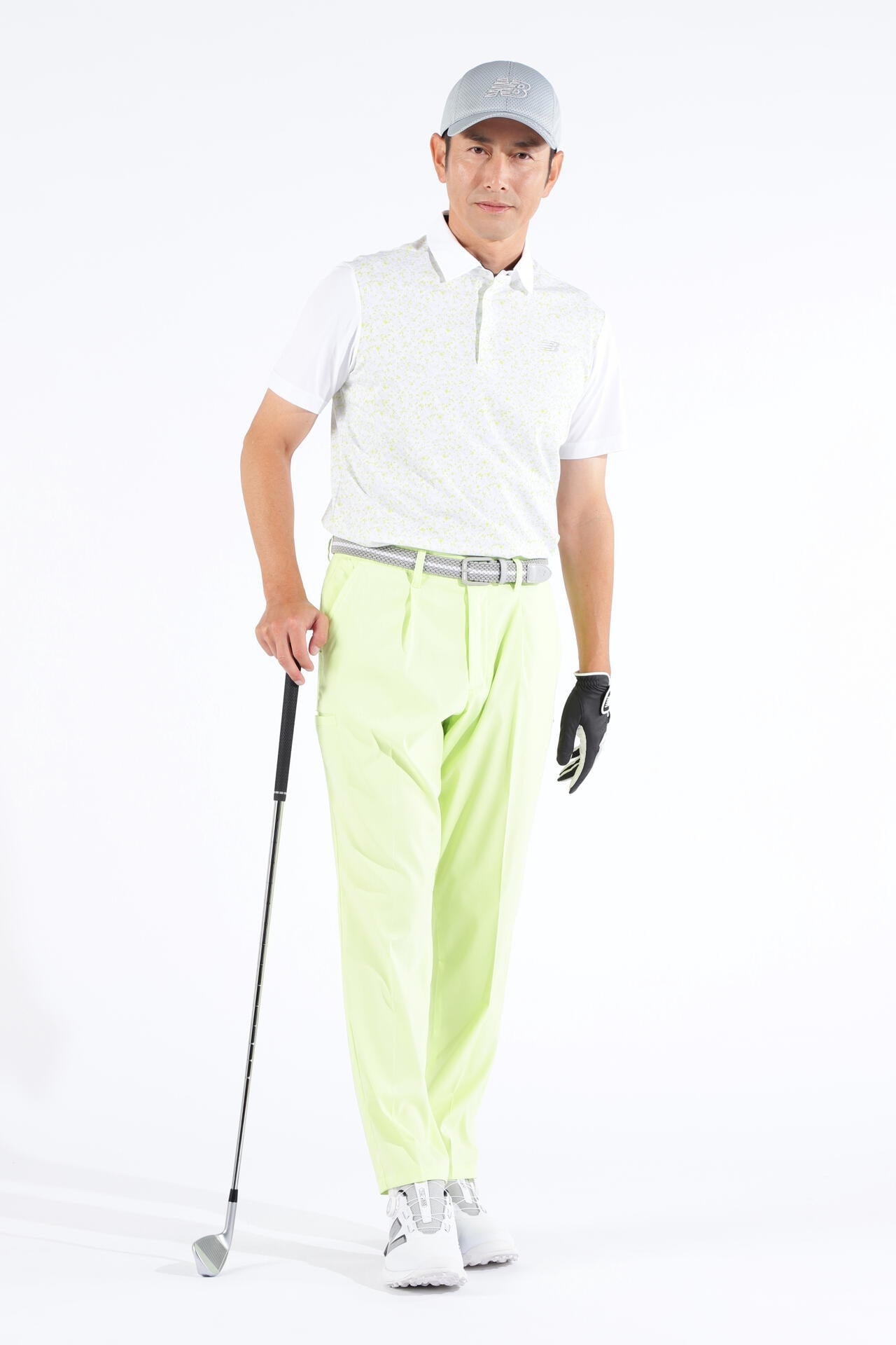 デジタルカモ柄 メッシュ 半袖 カラーシャツ (MENS WORLD)