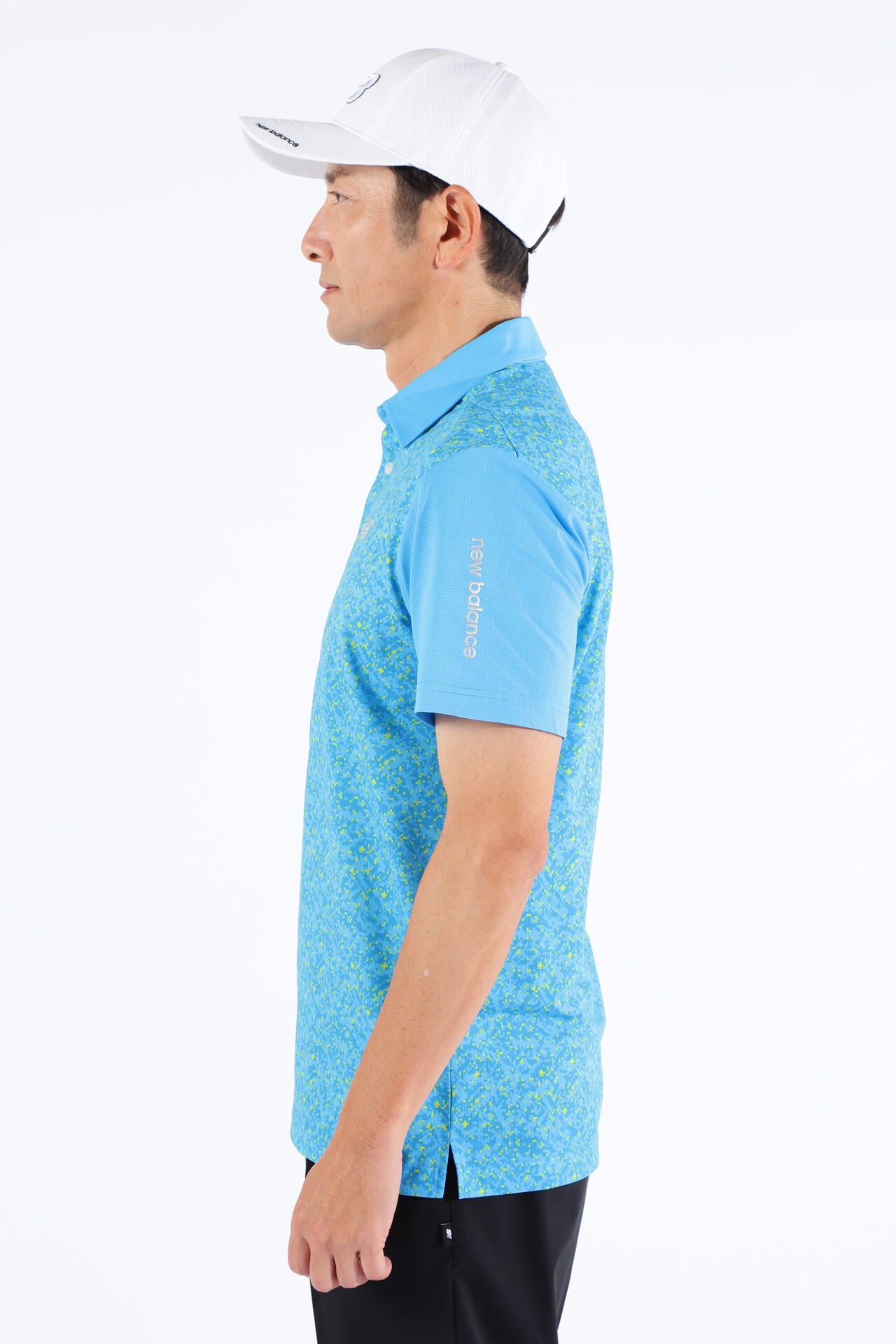 デジタルカモ柄 メッシュ 半袖 カラーシャツ (MENS WORLD)