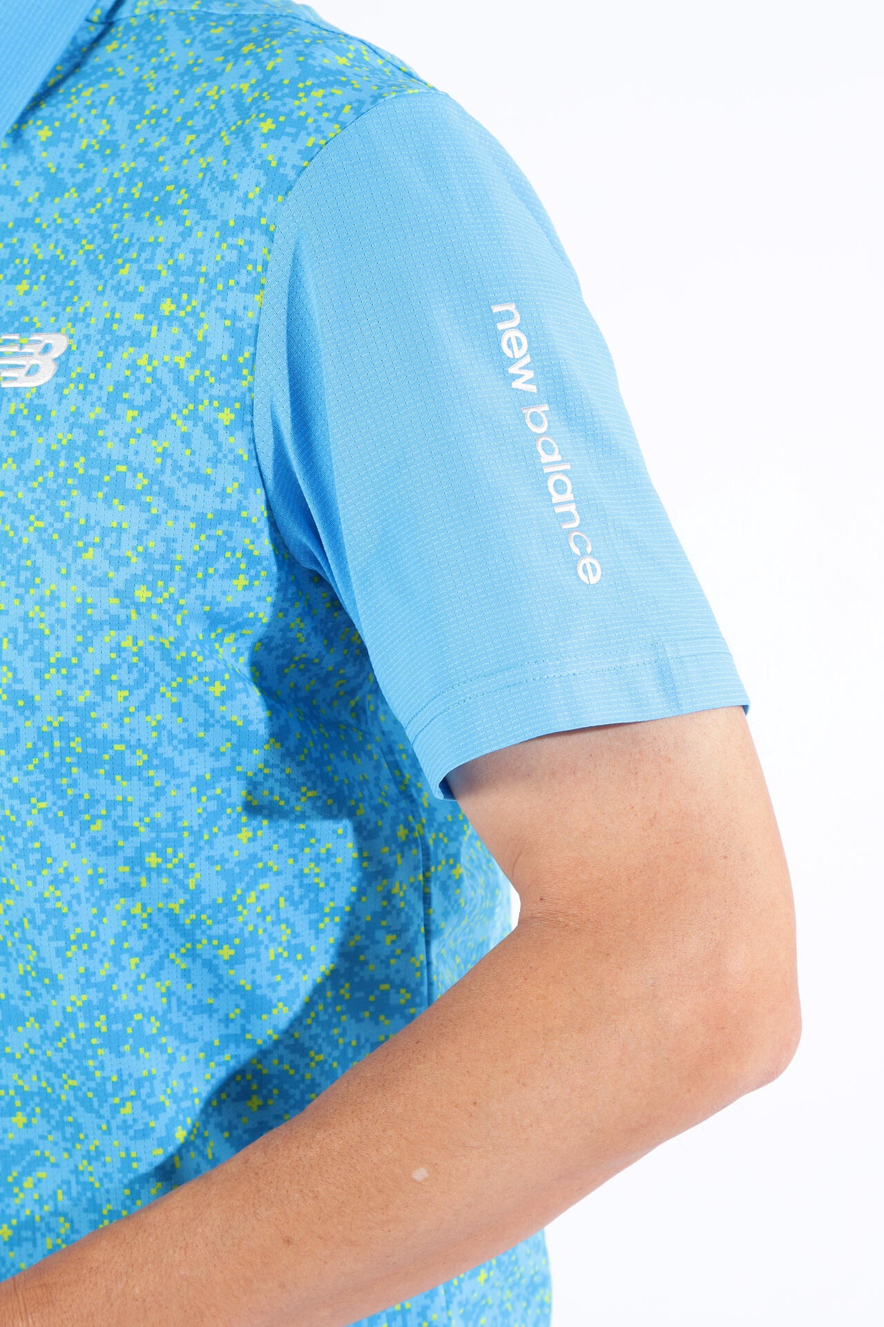 デジタルカモ柄 メッシュ 半袖 カラーシャツ (MENS WORLD)