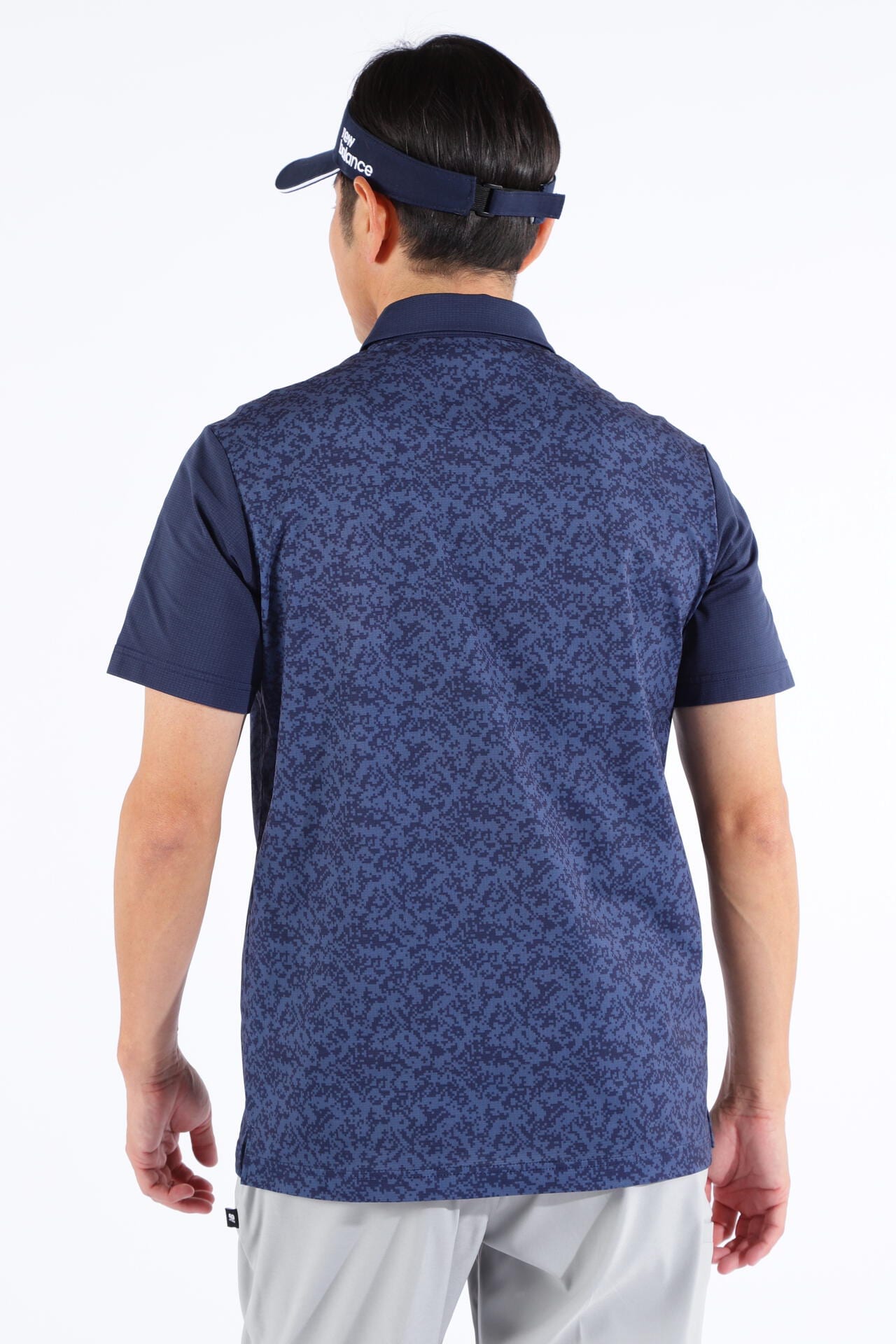 デジタルカモ柄 メッシュ 半袖 カラーシャツ (MENS WORLD)