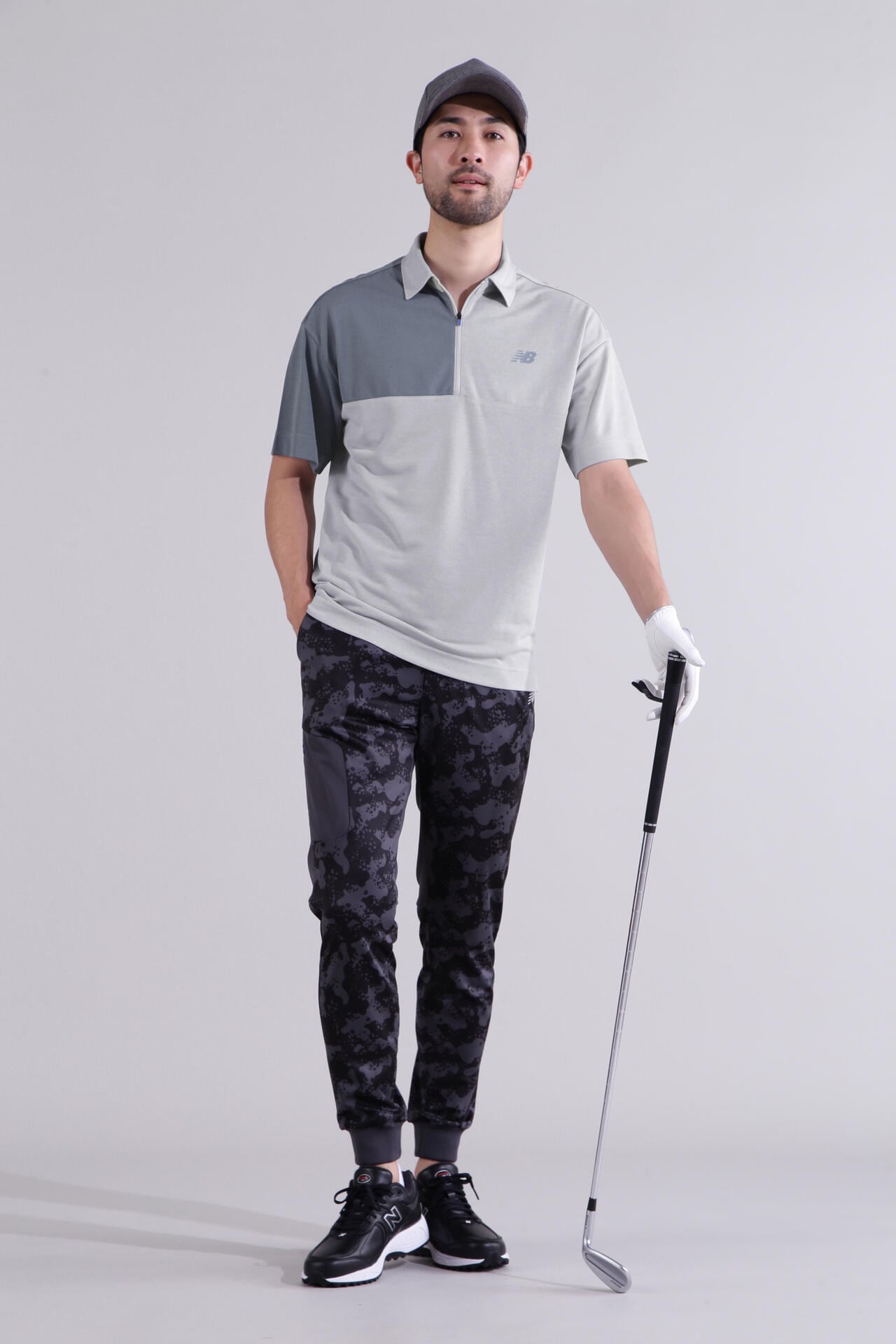 【直営店舗限定】ハーフジップ カラーシャツ (MENS)