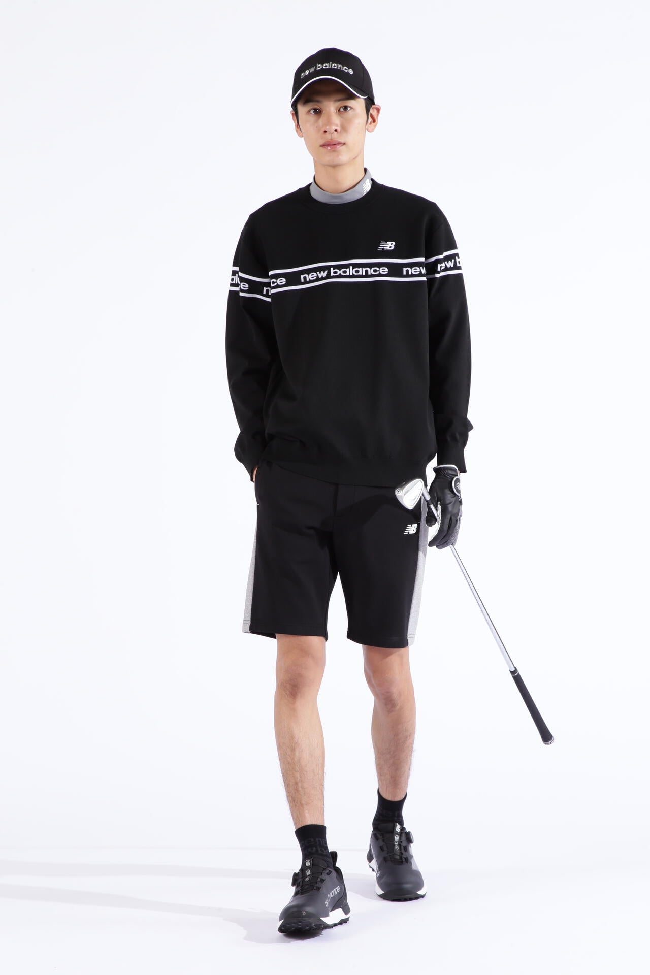 ロゴ×ガーター×プレーン クルーネック ニット プルオーバー (MENS SPORT)