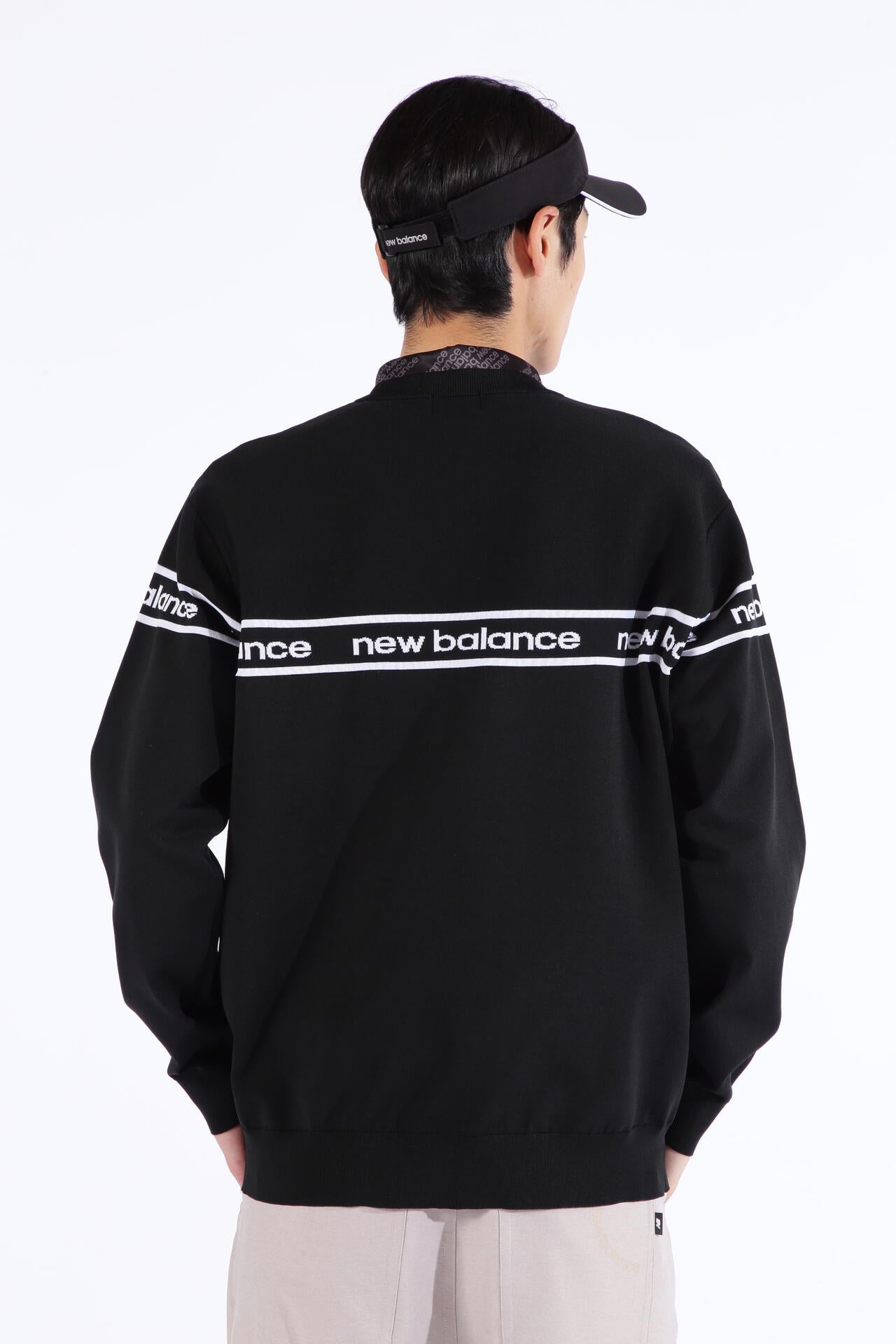 ロゴ×ガーター×プレーン クルーネック ニット プルオーバー (MENS SPORT)