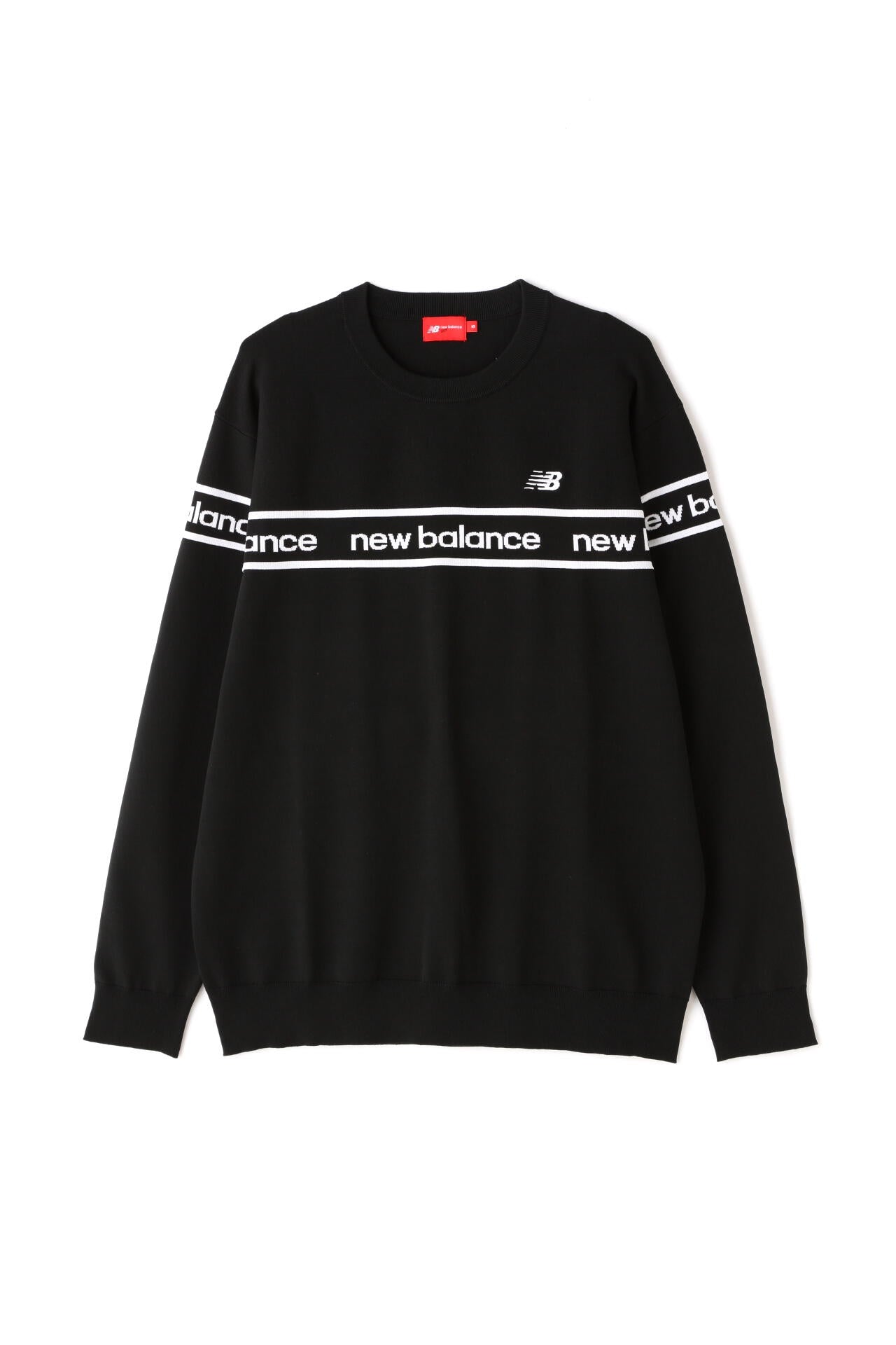 ロゴ×ガーター×プレーン クルーネック ニット プルオーバー (MENS SPORT)