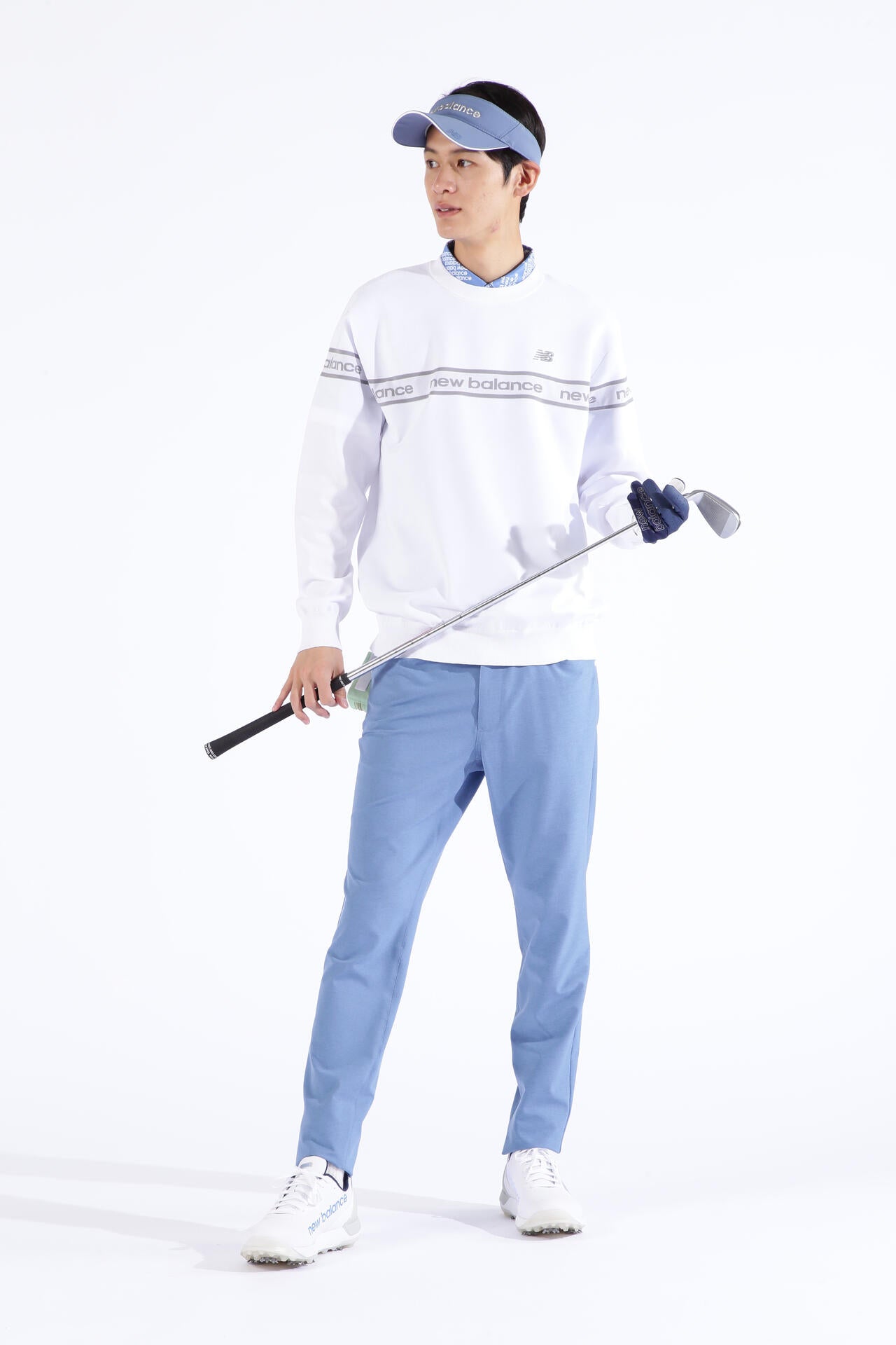 ロゴ×ガーター×プレーン クルーネック ニット プルオーバー (MENS SPORT)