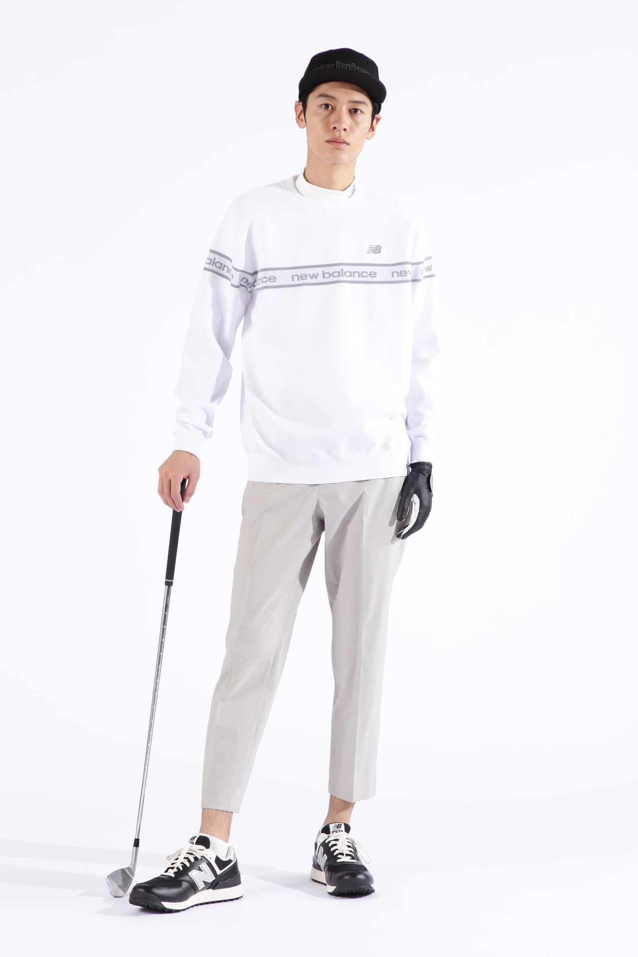 ロゴ×ガーター×プレーン クルーネック ニット プルオーバー (MENS SPORT)