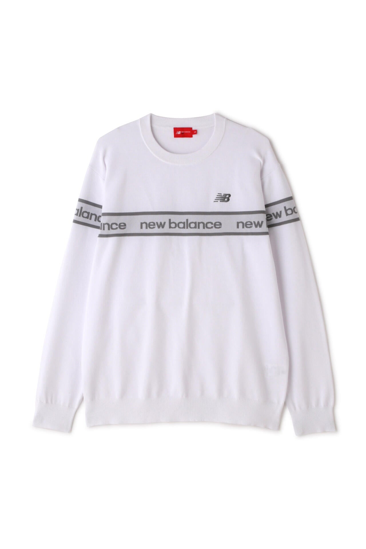 ロゴ×ガーター×プレーン クルーネック ニット プルオーバー (MENS SPORT)
