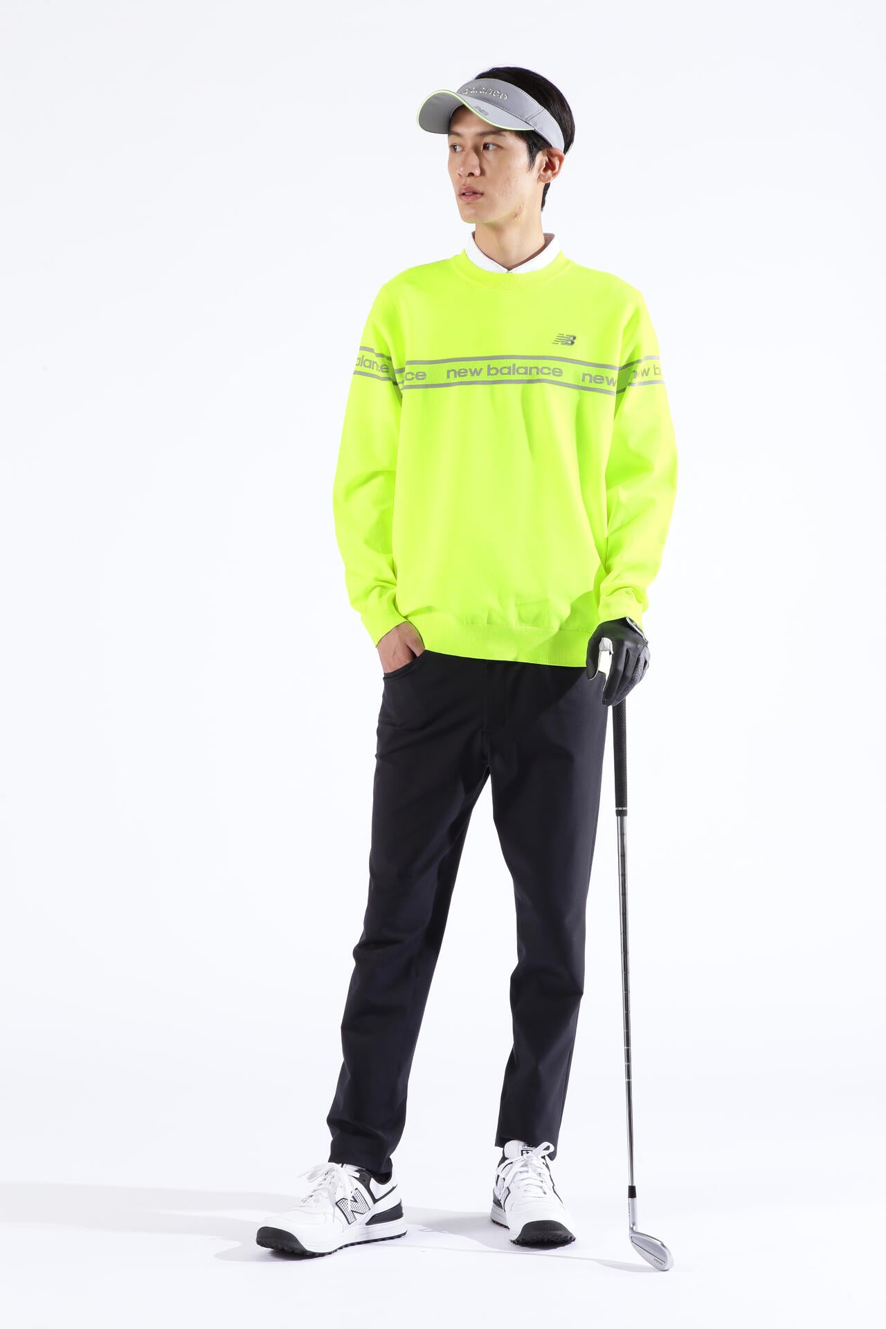 ロゴ×ガーター×プレーン クルーネック ニット プルオーバー (MENS SPORT)