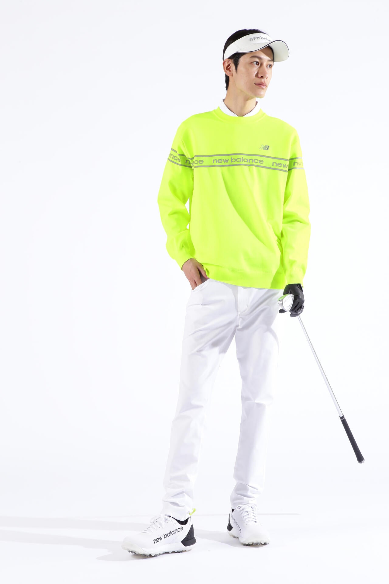 ロゴ×ガーター×プレーン クルーネック ニット プルオーバー (MENS SPORT)