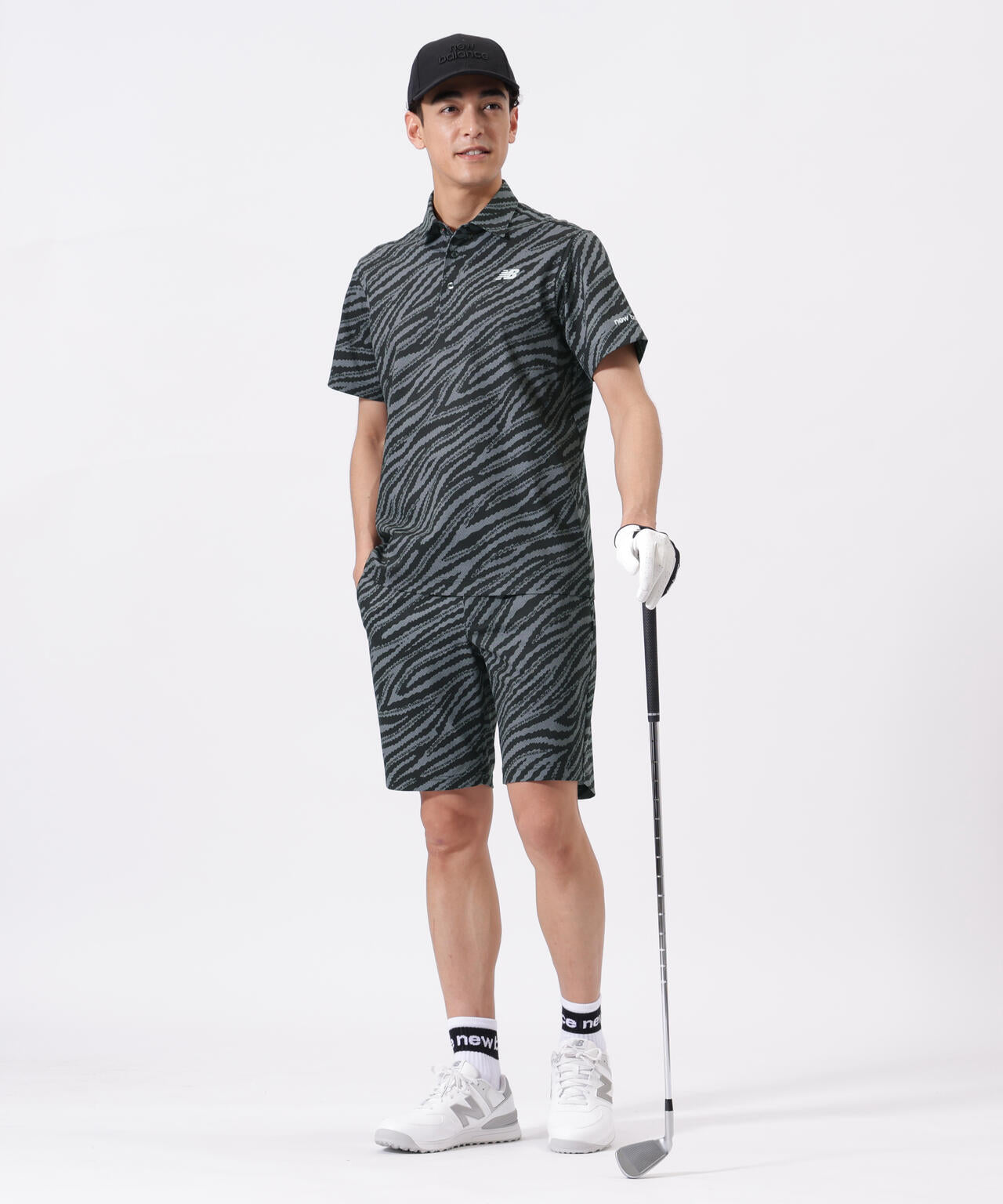 ロゴラインゼブラ柄 ショートパンツ (MENS)