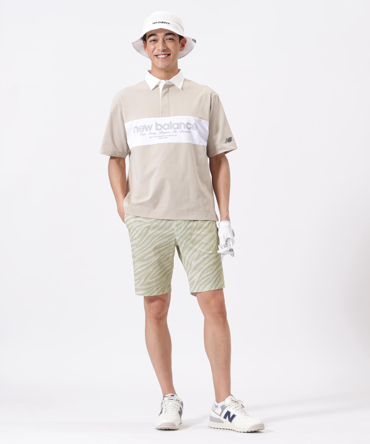 ロゴラインゼブラ柄 ショートパンツ (MENS)