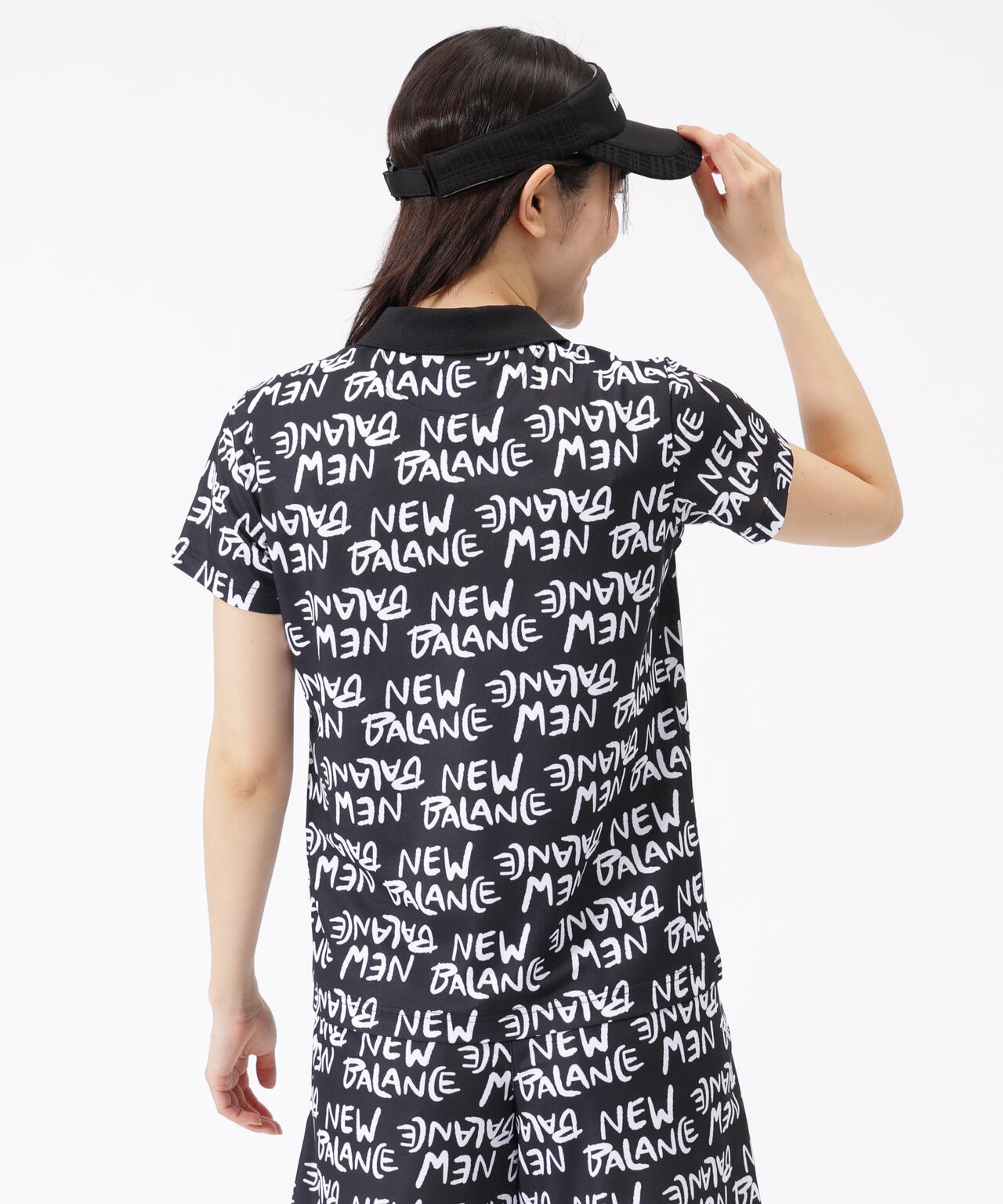 総柄 半袖 ポロシャツ (WOMENS)