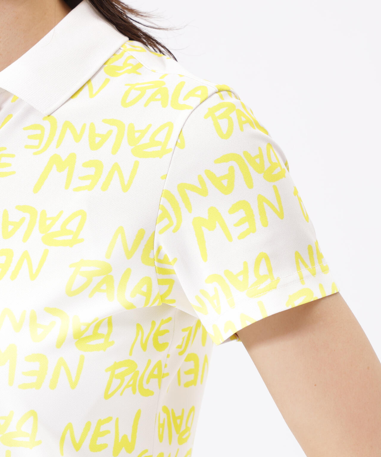 総柄 半袖 ポロシャツ (WOMENS)