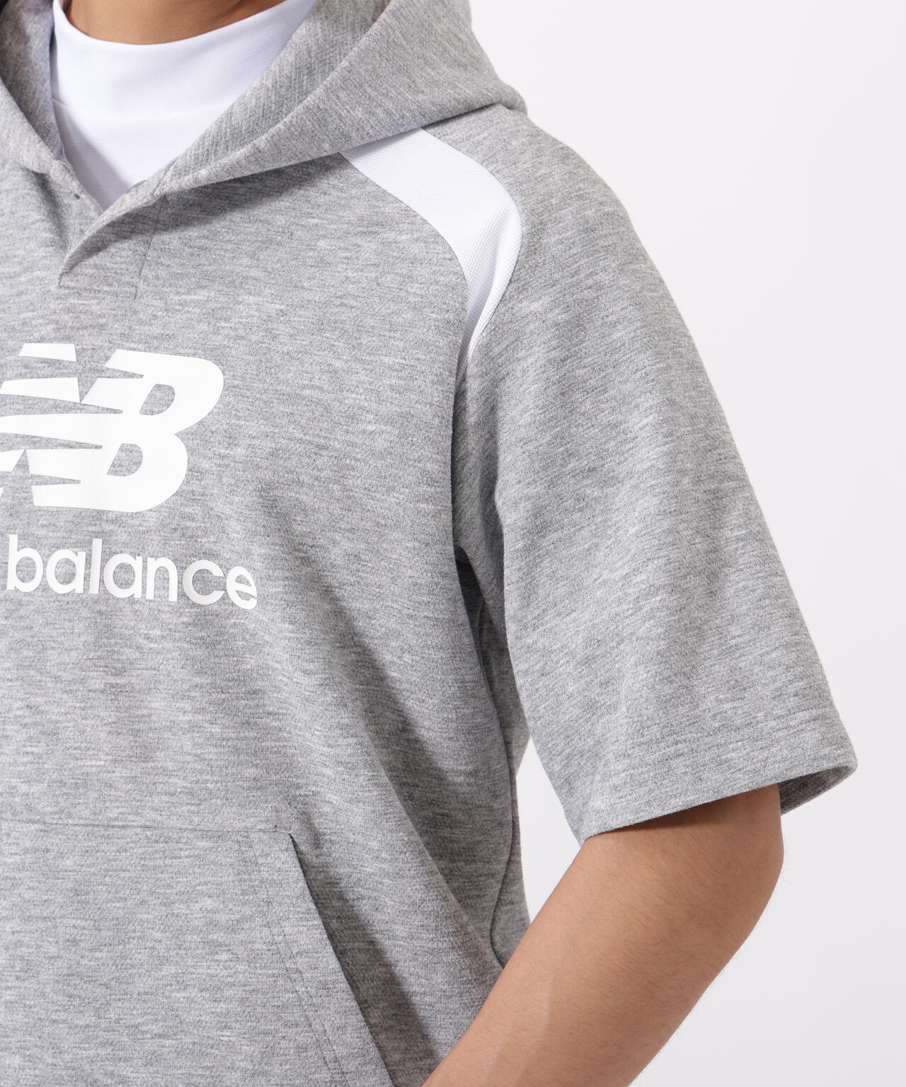ハーフスリーブ スウェット プルオーバー フーディー (MENS)