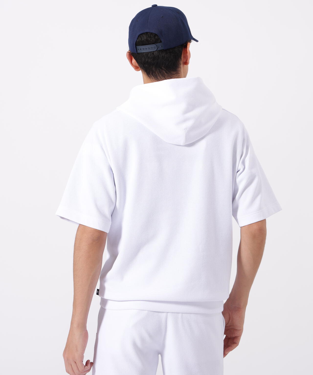 ハーフスリーブ スウェット プルオーバー フーディー (MENS)