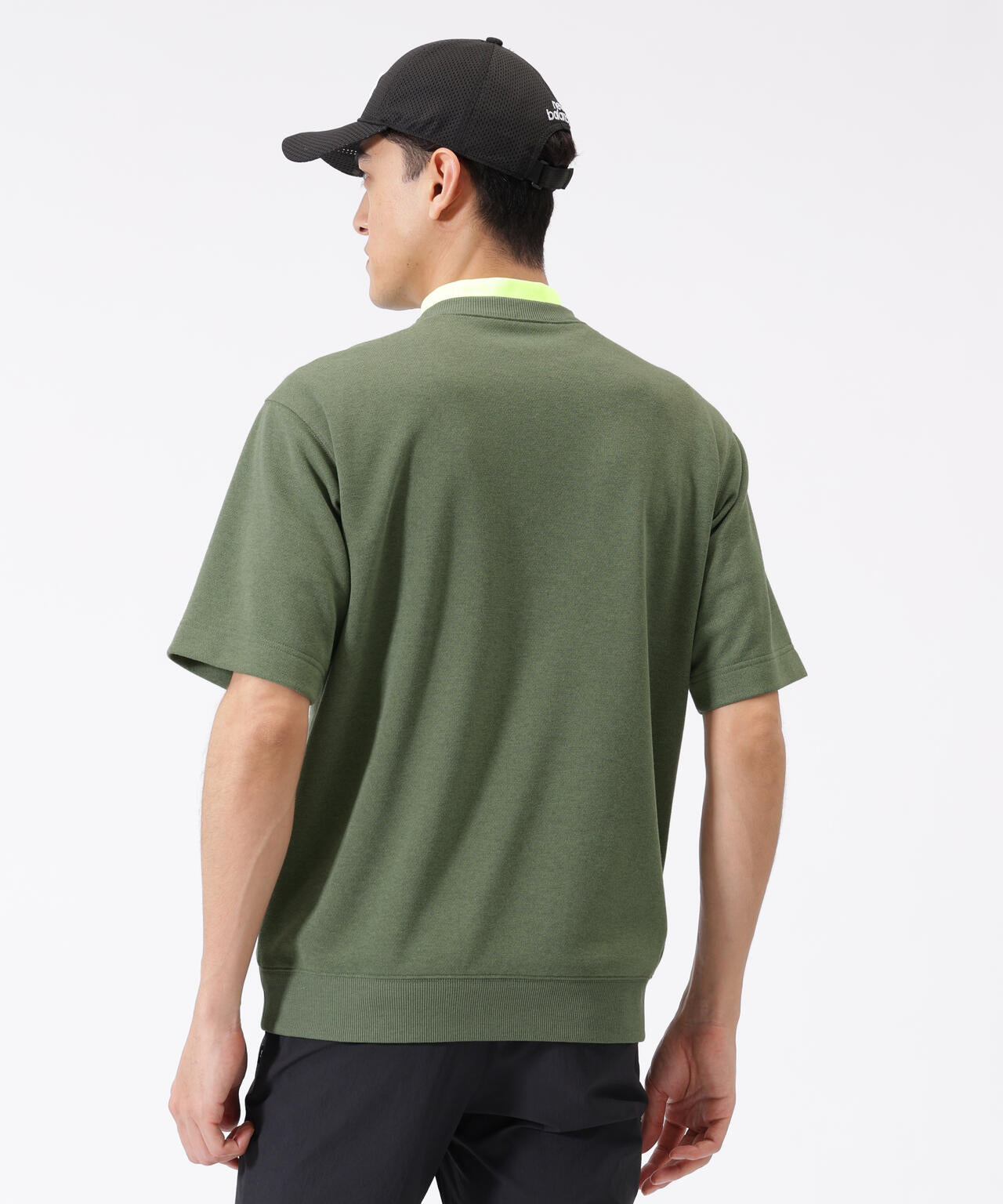 ハーフスリーブ スウェット クルーネック プルオーバー (MENS)