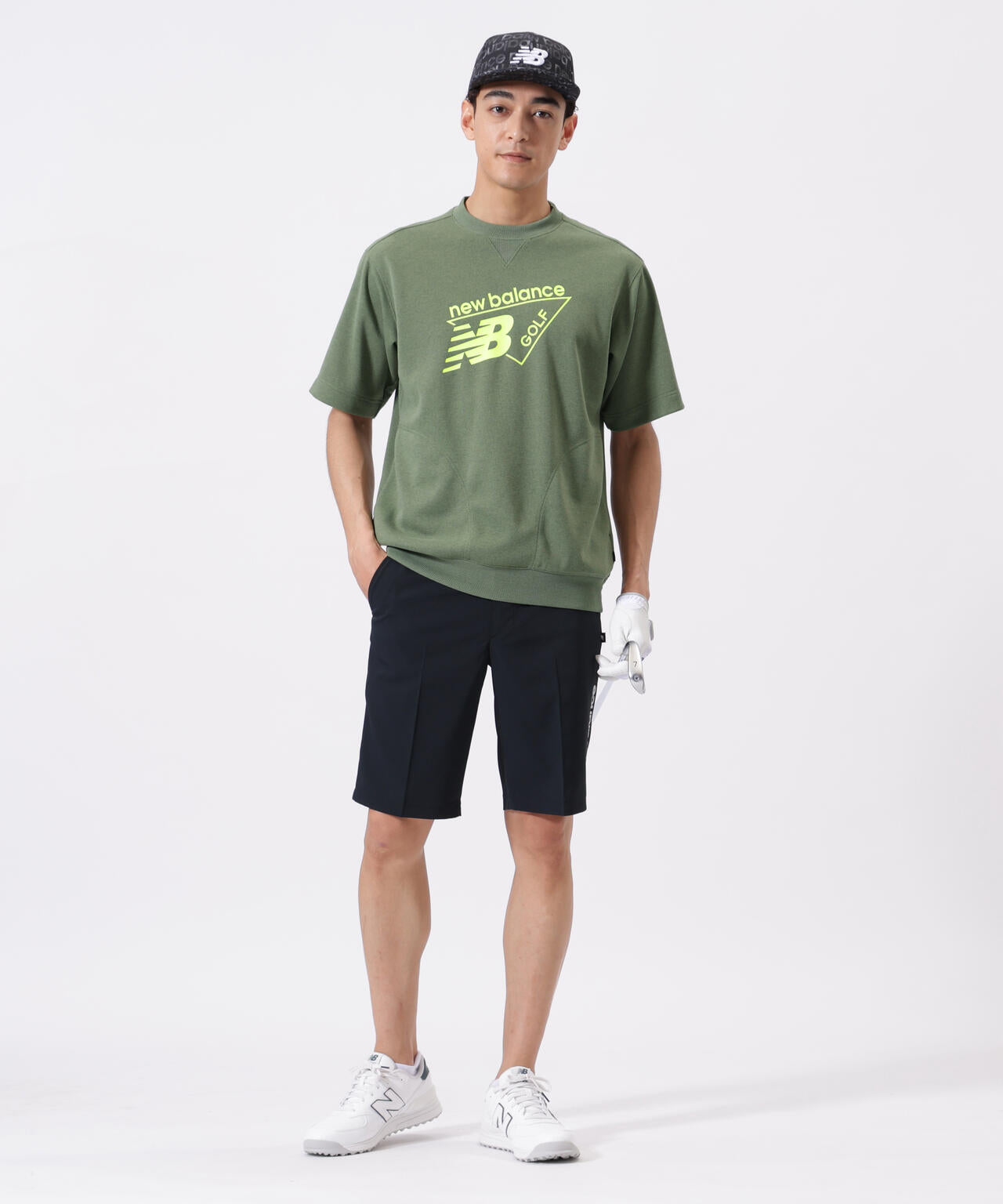 ハーフスリーブ スウェット クルーネック プルオーバー (MENS)
