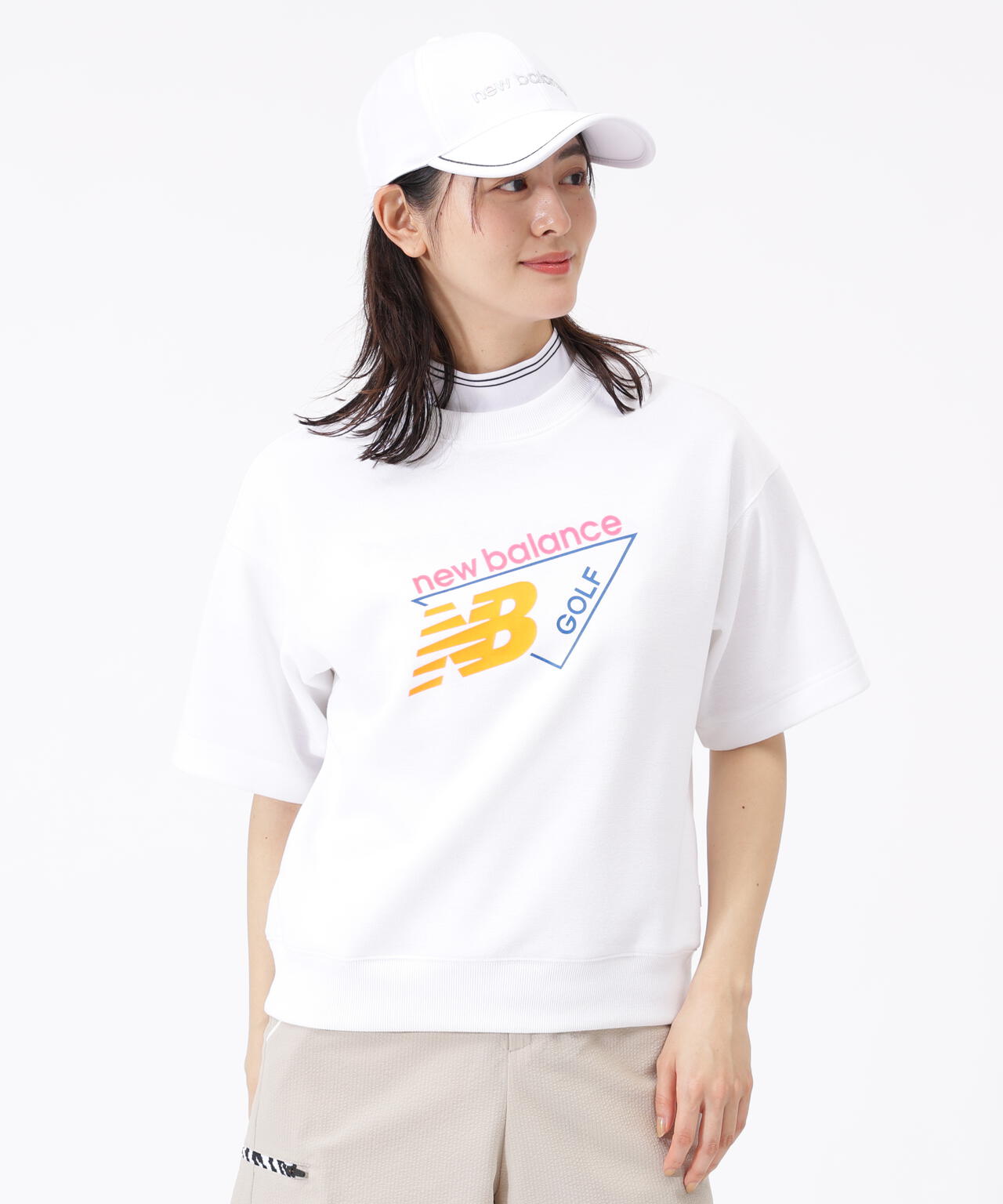 ハーフスリーブ スウェット クルーネック プルオーバー (WOMENS)