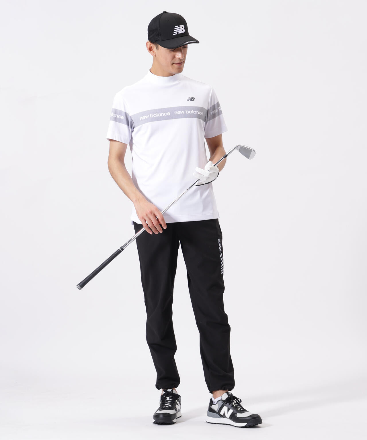 接触冷感 半袖 モックネック プルオーバー (MENS)