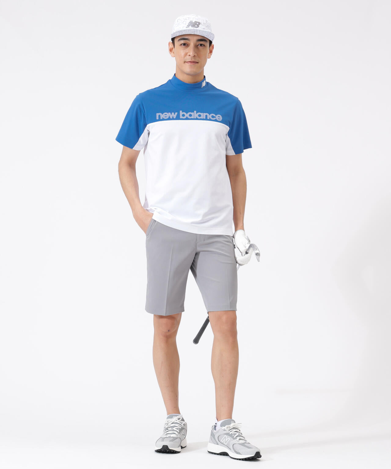 超速乾 UV 防透 半袖 モックネック プルオーバー (MENS)