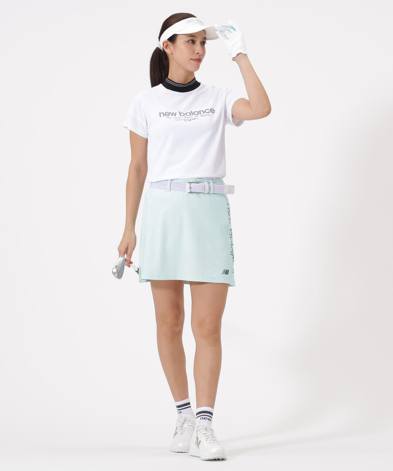 UV 防透 速乾 半袖 モックネック プルオーバー (WOMENS)
