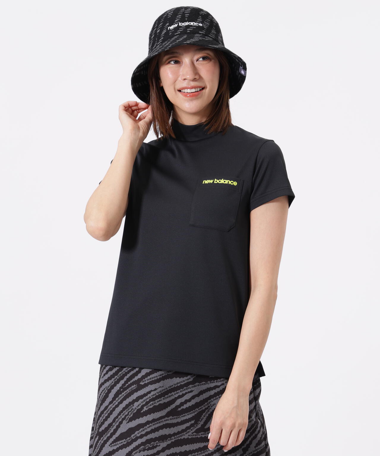 半袖 モックネック プルオーバー (WOMENS)