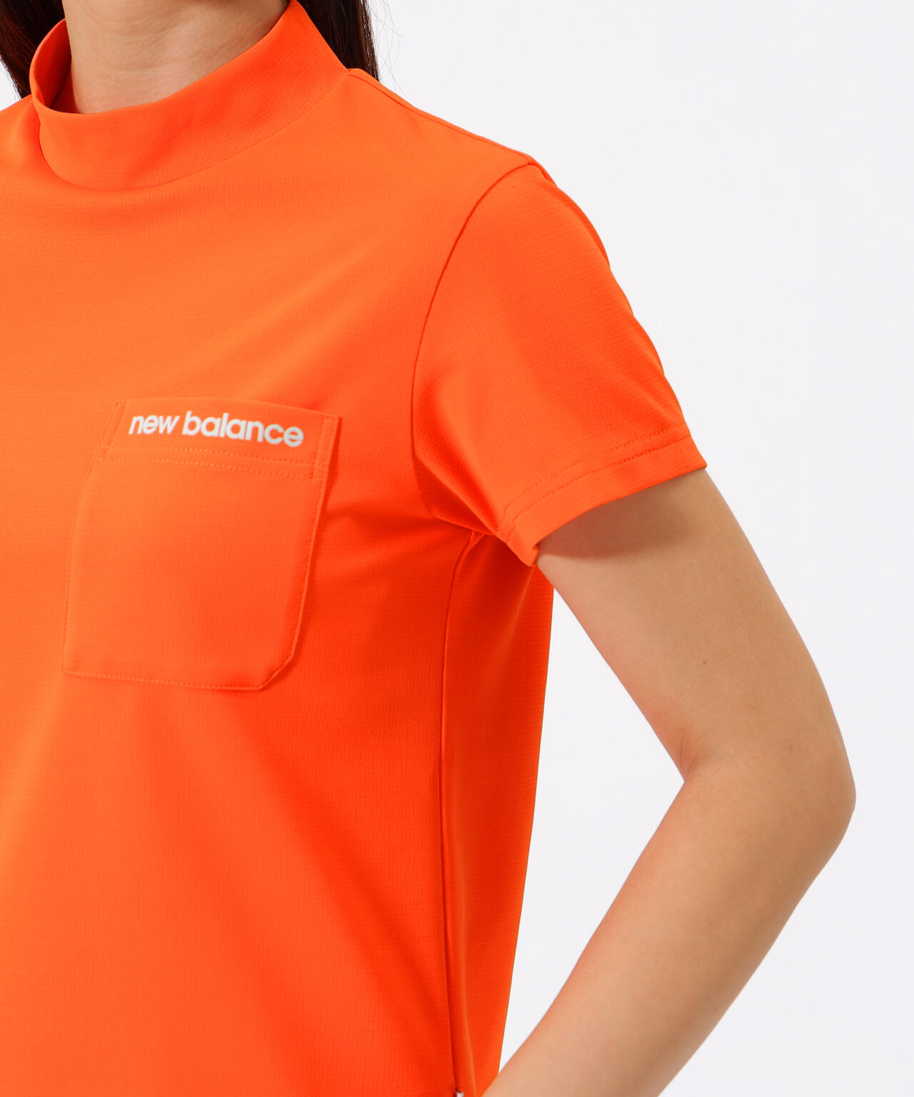 半袖 モックネック プルオーバー (WOMENS)