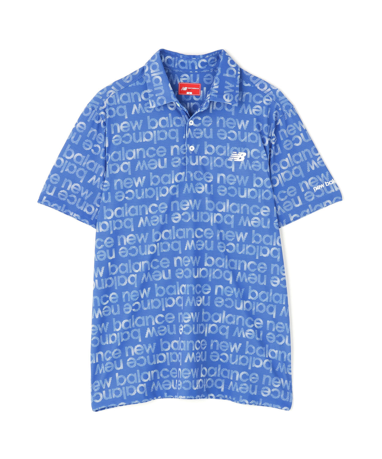 グラデーションボーダーロゴ柄 半袖 カラーシャツ (MENS)