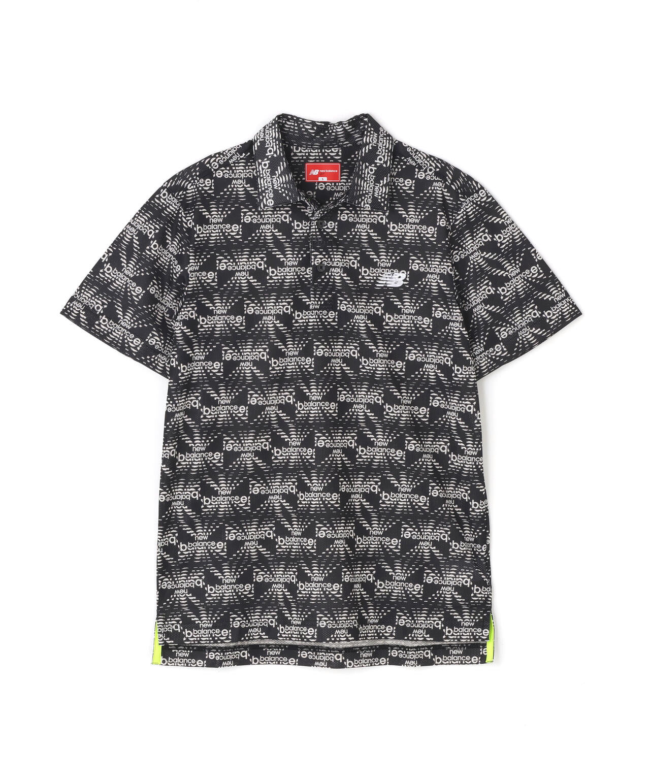 リップルロゴ柄 半袖 カラーシャツ (MENS)