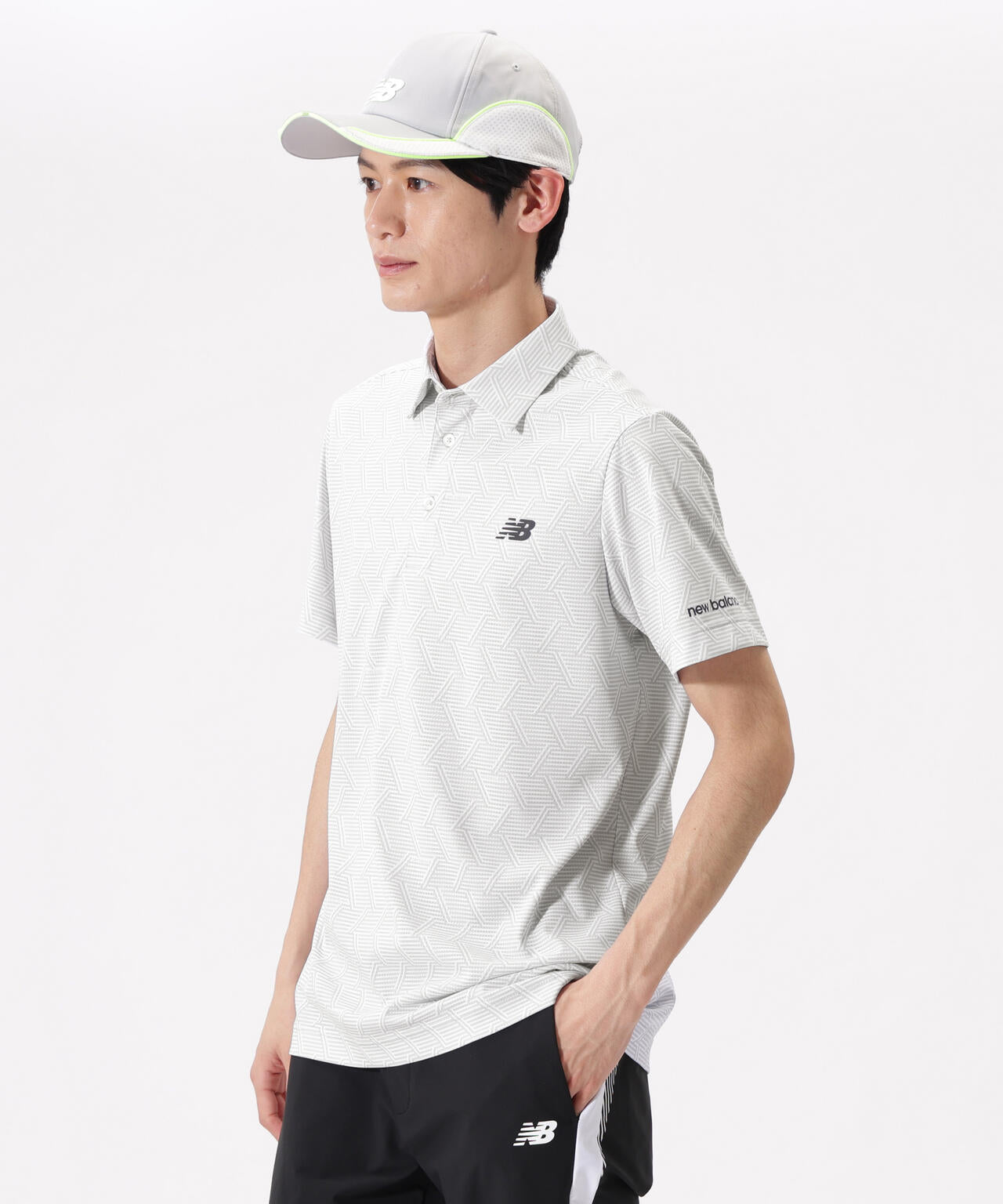 ジオメトリック柄 半袖 カラーシャツ (MENS)