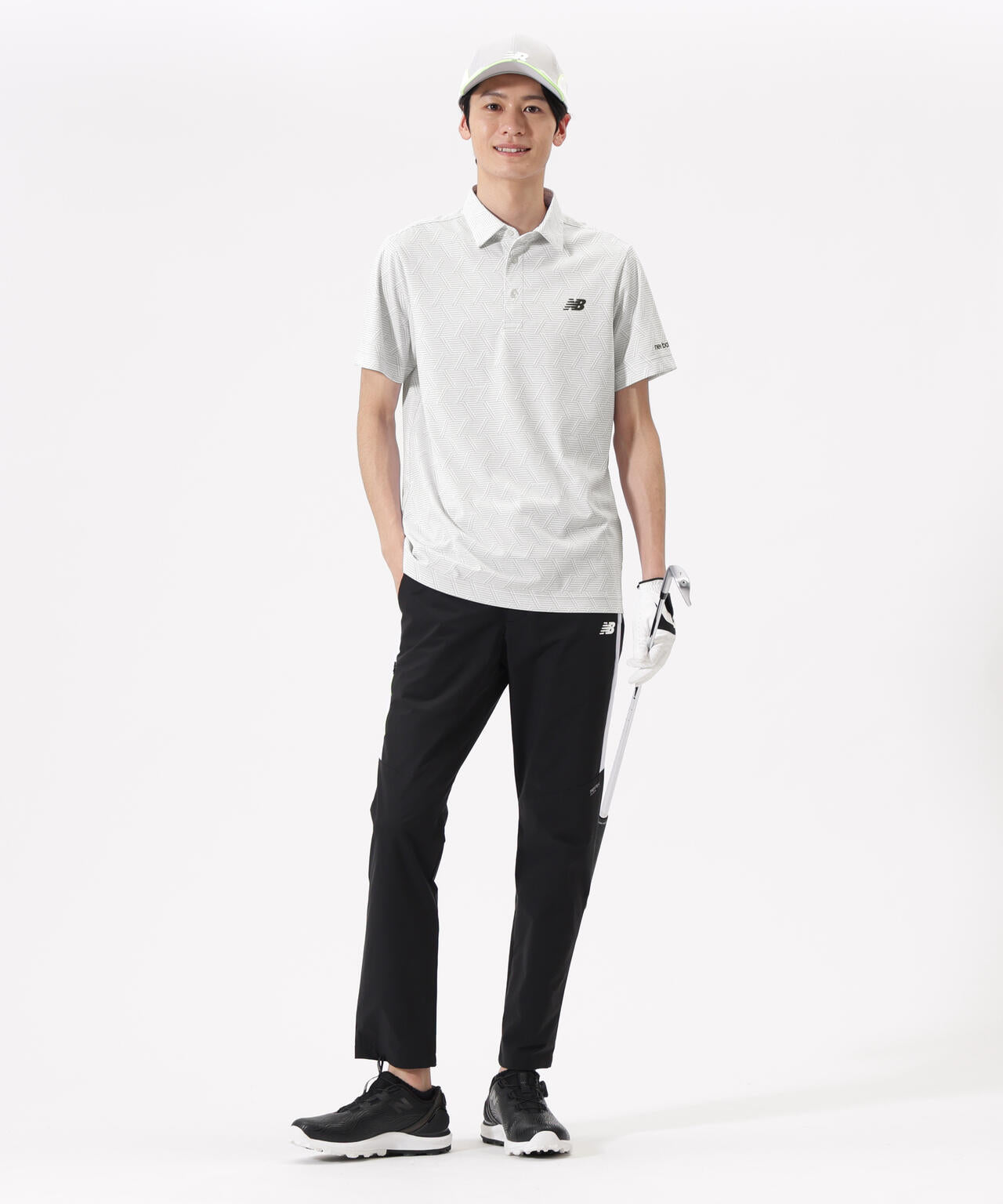 ジオメトリック柄 半袖 カラーシャツ (MENS)