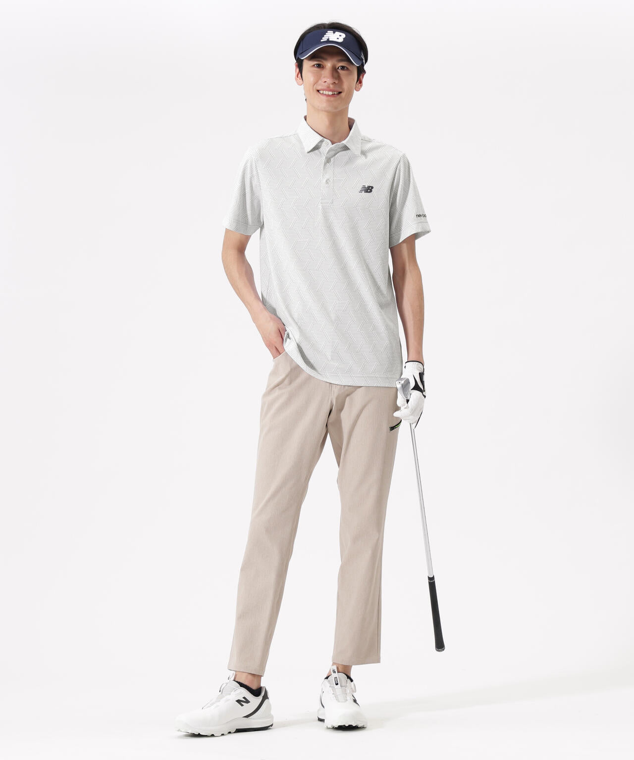 ジオメトリック柄 半袖 カラーシャツ (MENS)