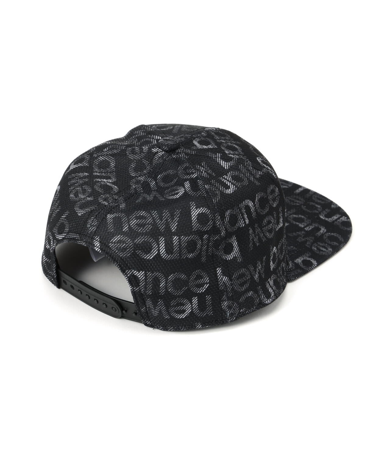 グラデーションボーダーロゴ フラットブリムキャップ (UNISEX)