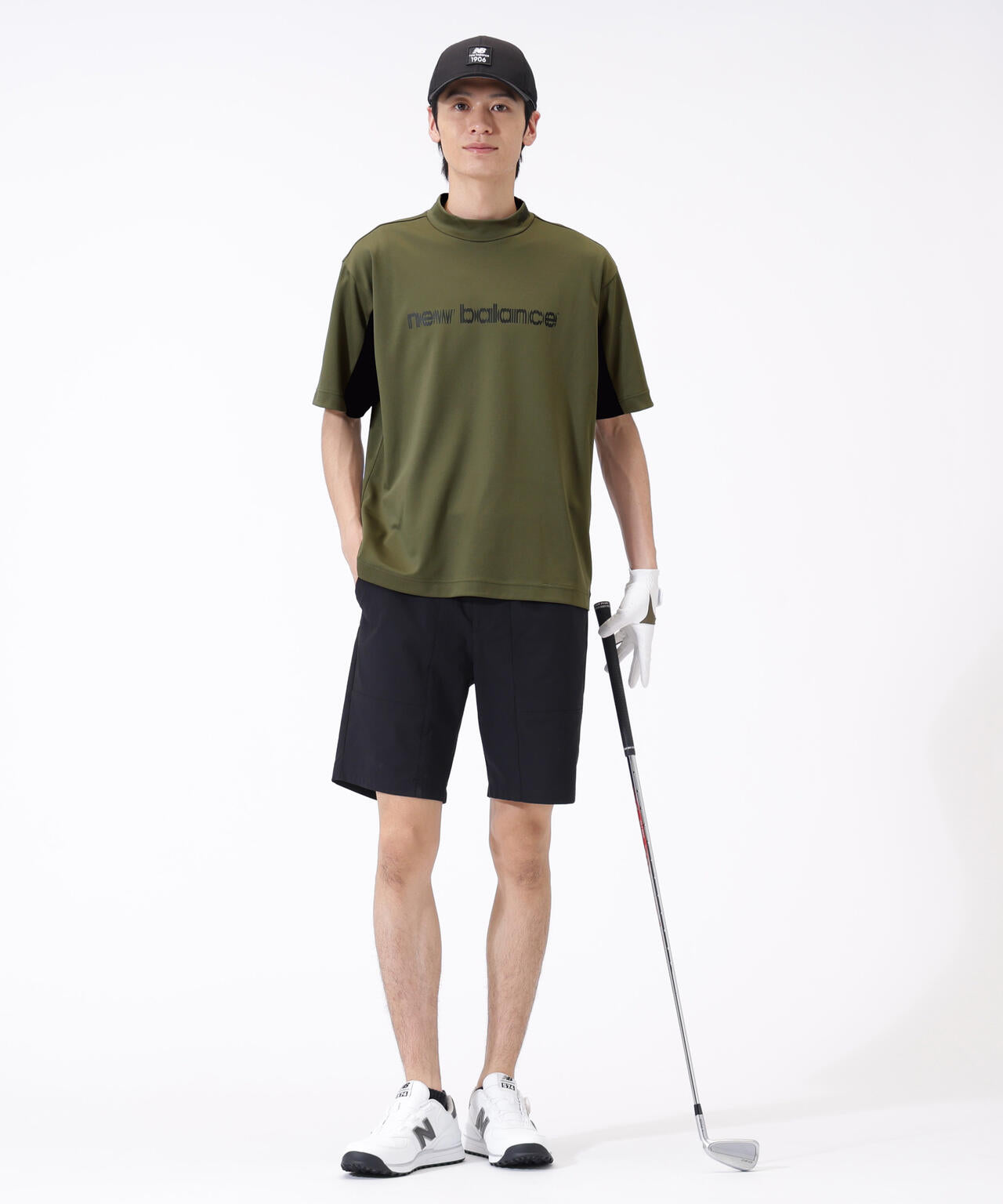 超速乾 ハーフスリーブ モックネック プルオーバー (MENS)