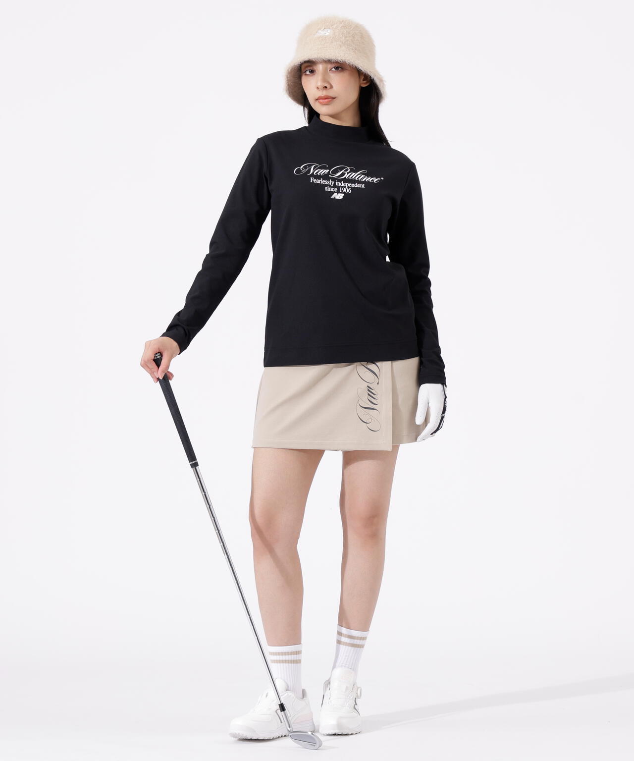 UV 長袖 モックネック プルオーバー (WOMENS)