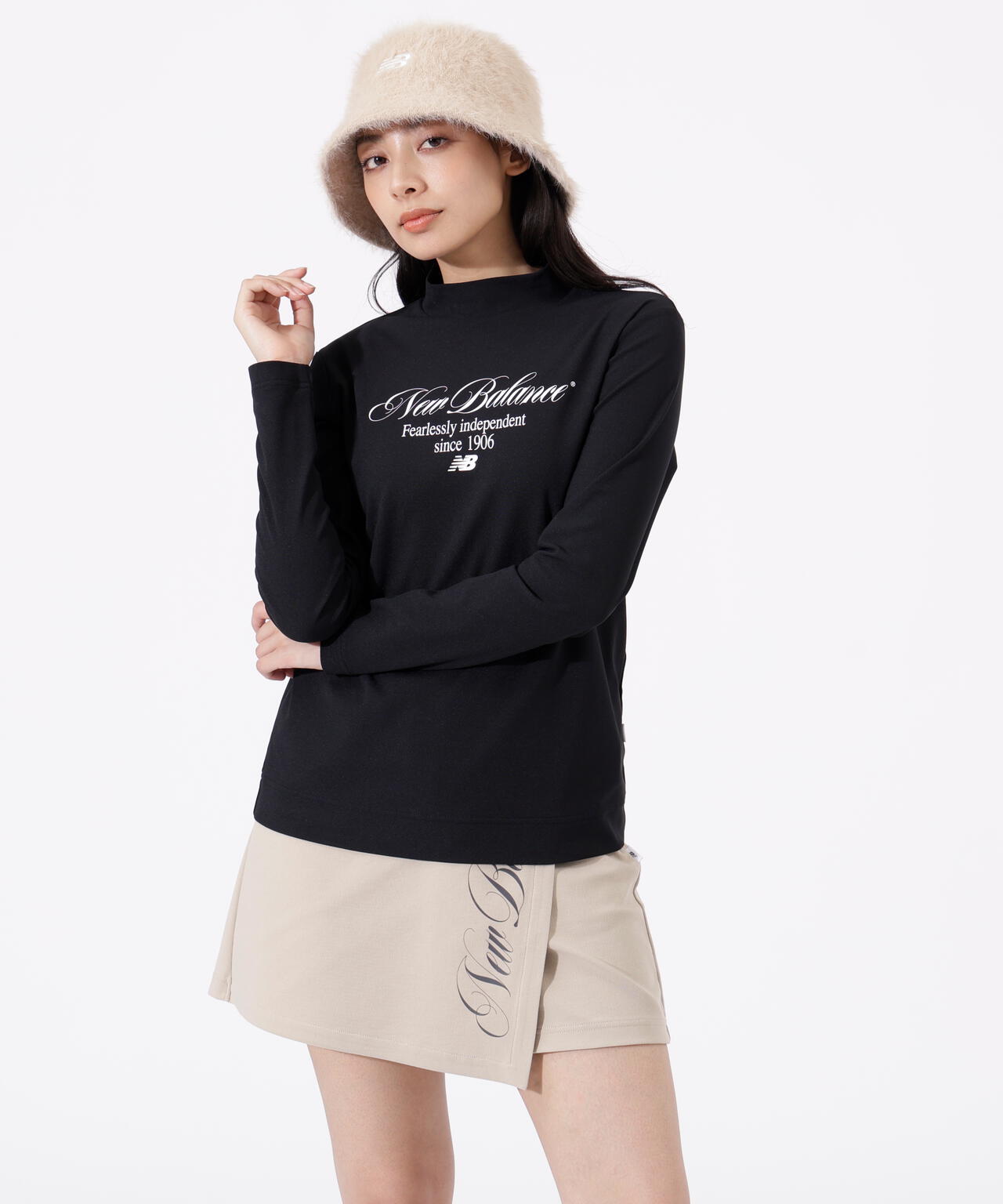 UV 長袖 モックネック プルオーバー (WOMENS)