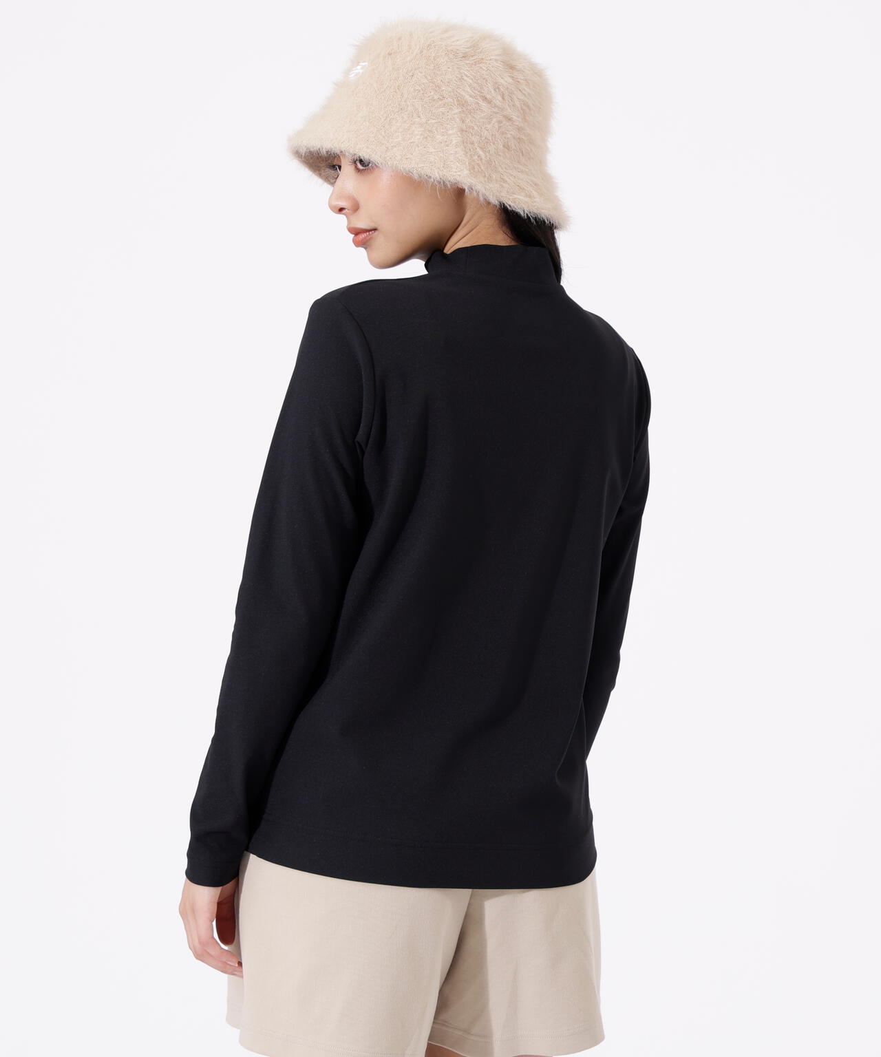 UV 長袖 モックネック プルオーバー (WOMENS)