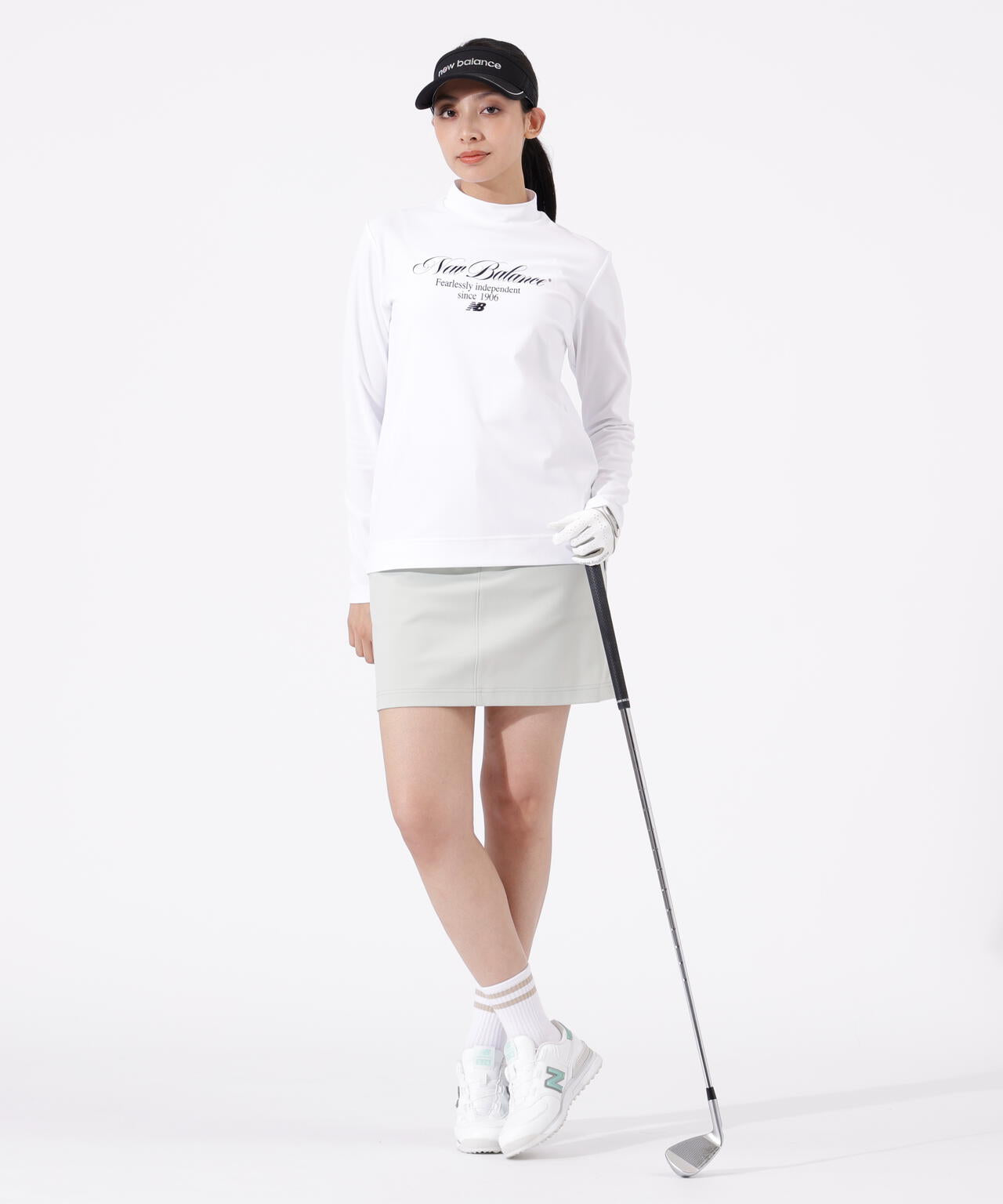 UV 長袖 モックネック プルオーバー (WOMENS)