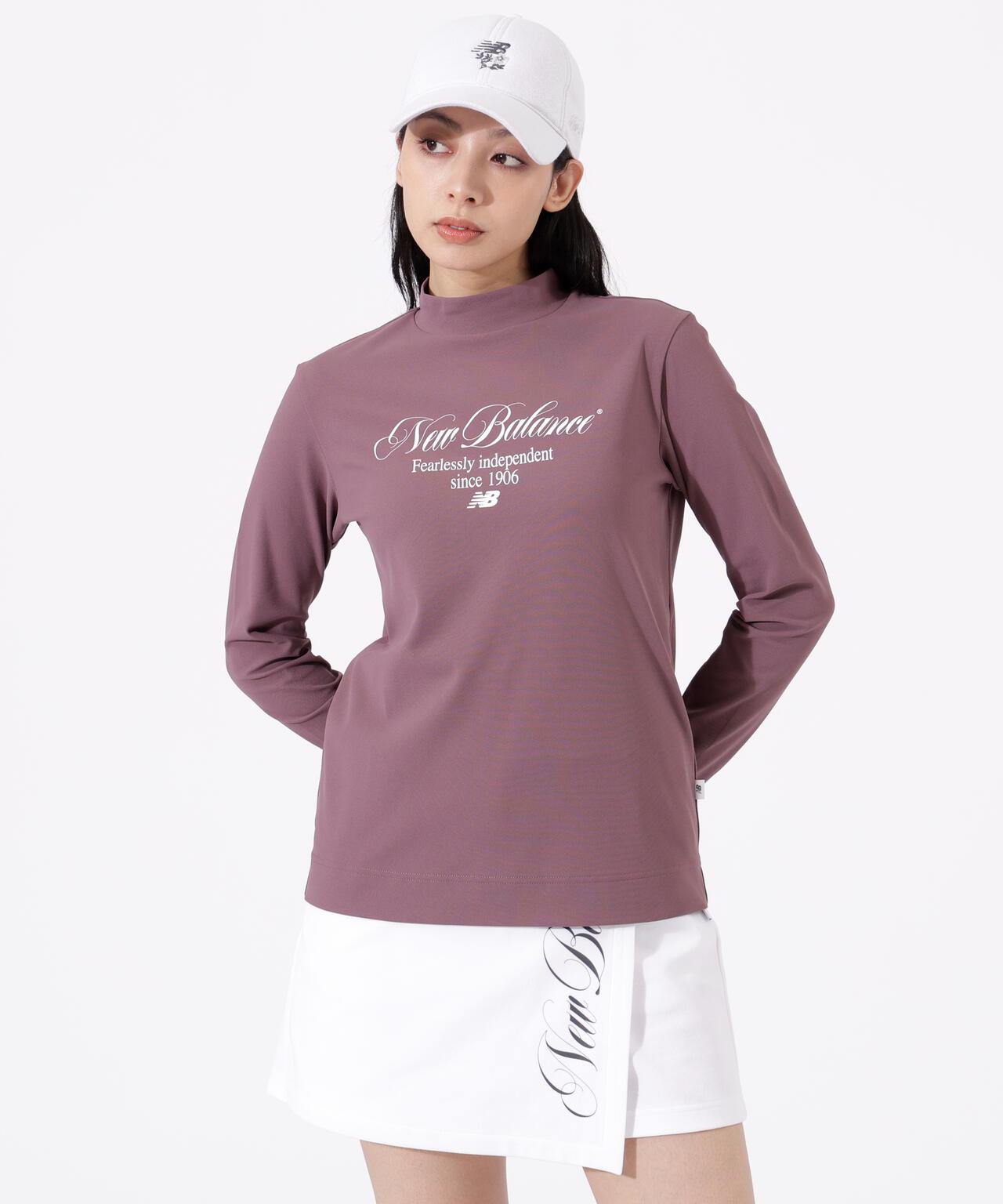 UV 長袖 モックネック プルオーバー (WOMENS)