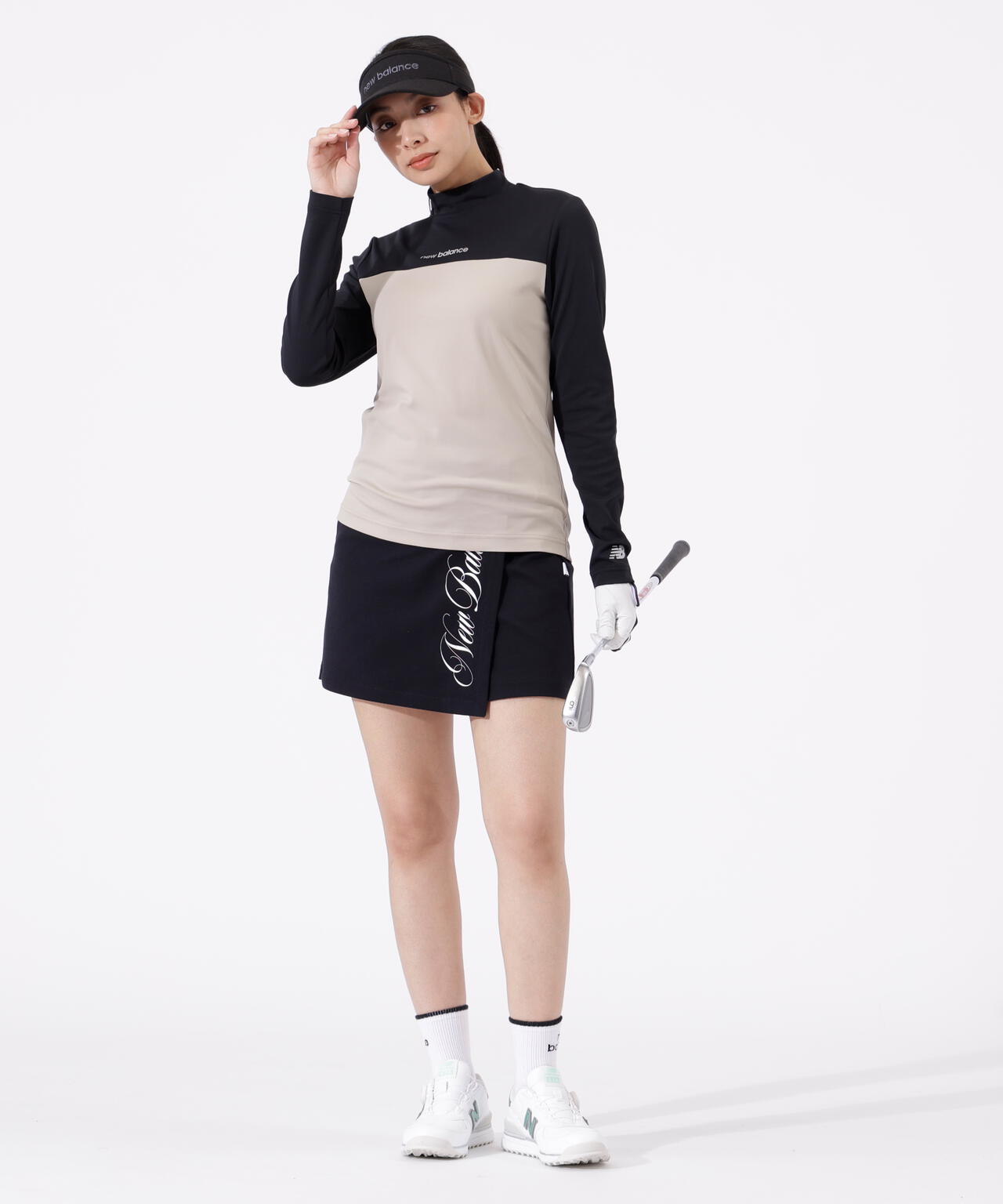 UV 長袖 モックネック プルオーバー (WOMENS)