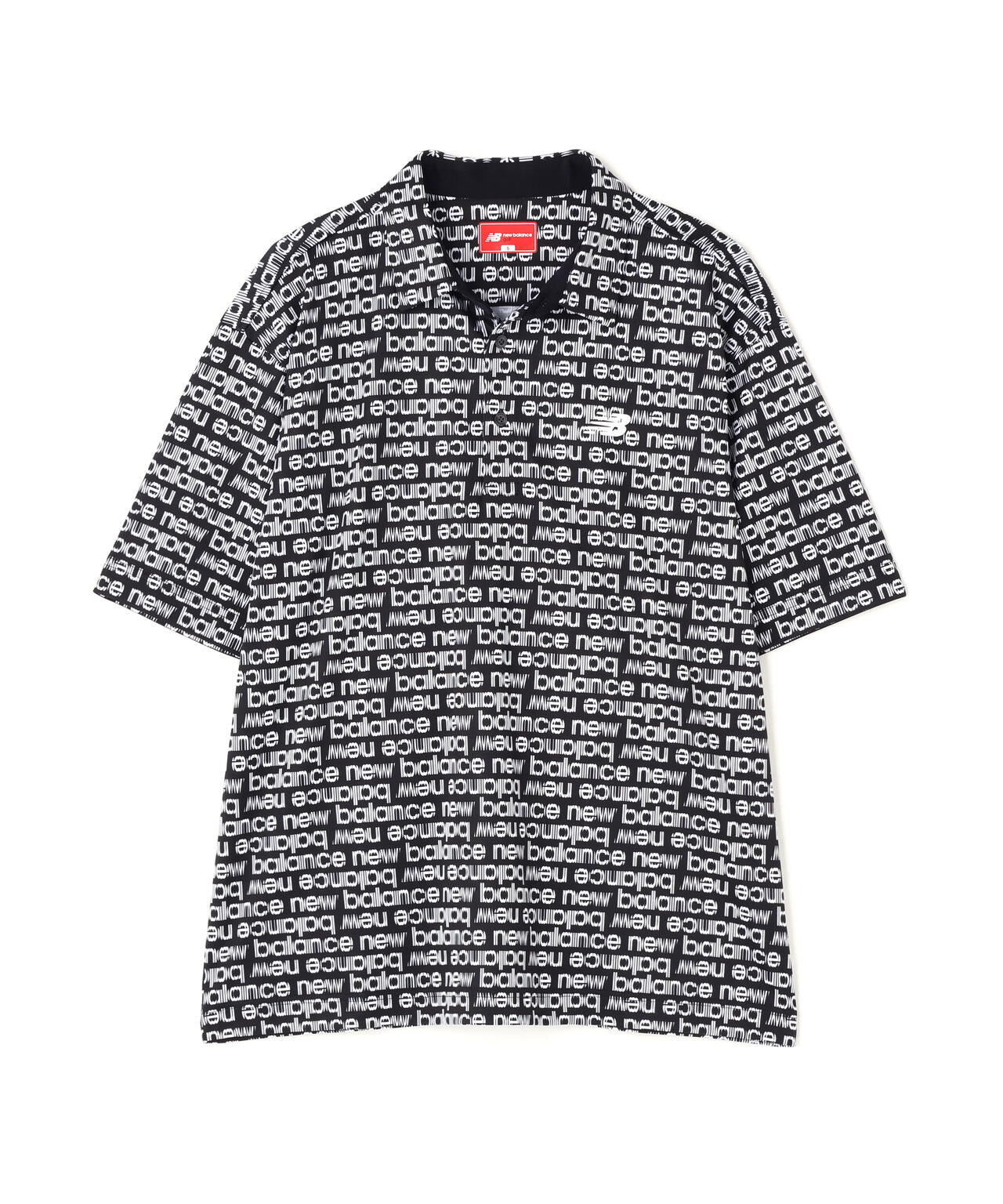 超速乾 総柄 ハーフスリーブ カラーシャツ (MENS)