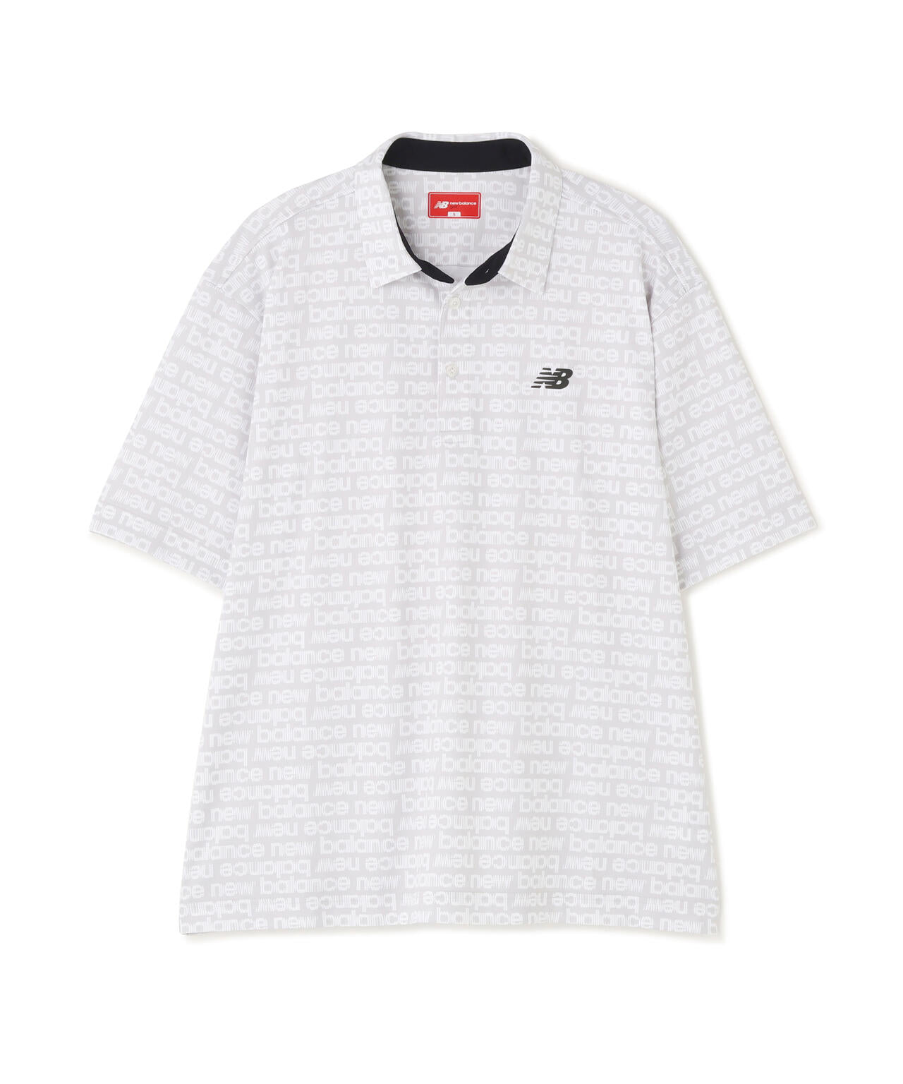 超速乾 総柄 ハーフスリーブ カラーシャツ (MENS)