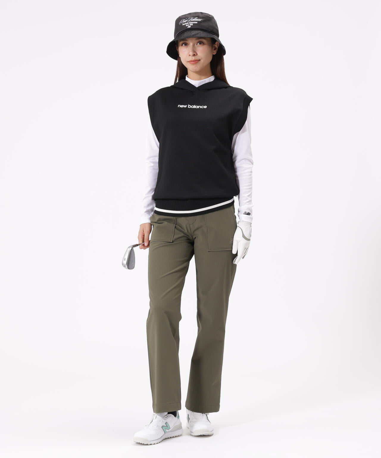 スリーブレス ニット フーディー (WOMENS)