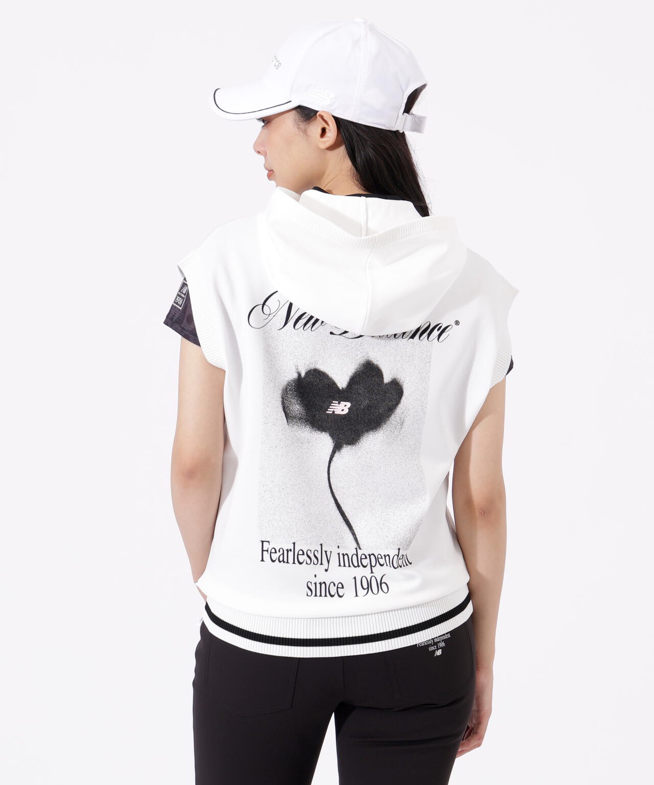 スリーブレス ニット フーディー (WOMENS)