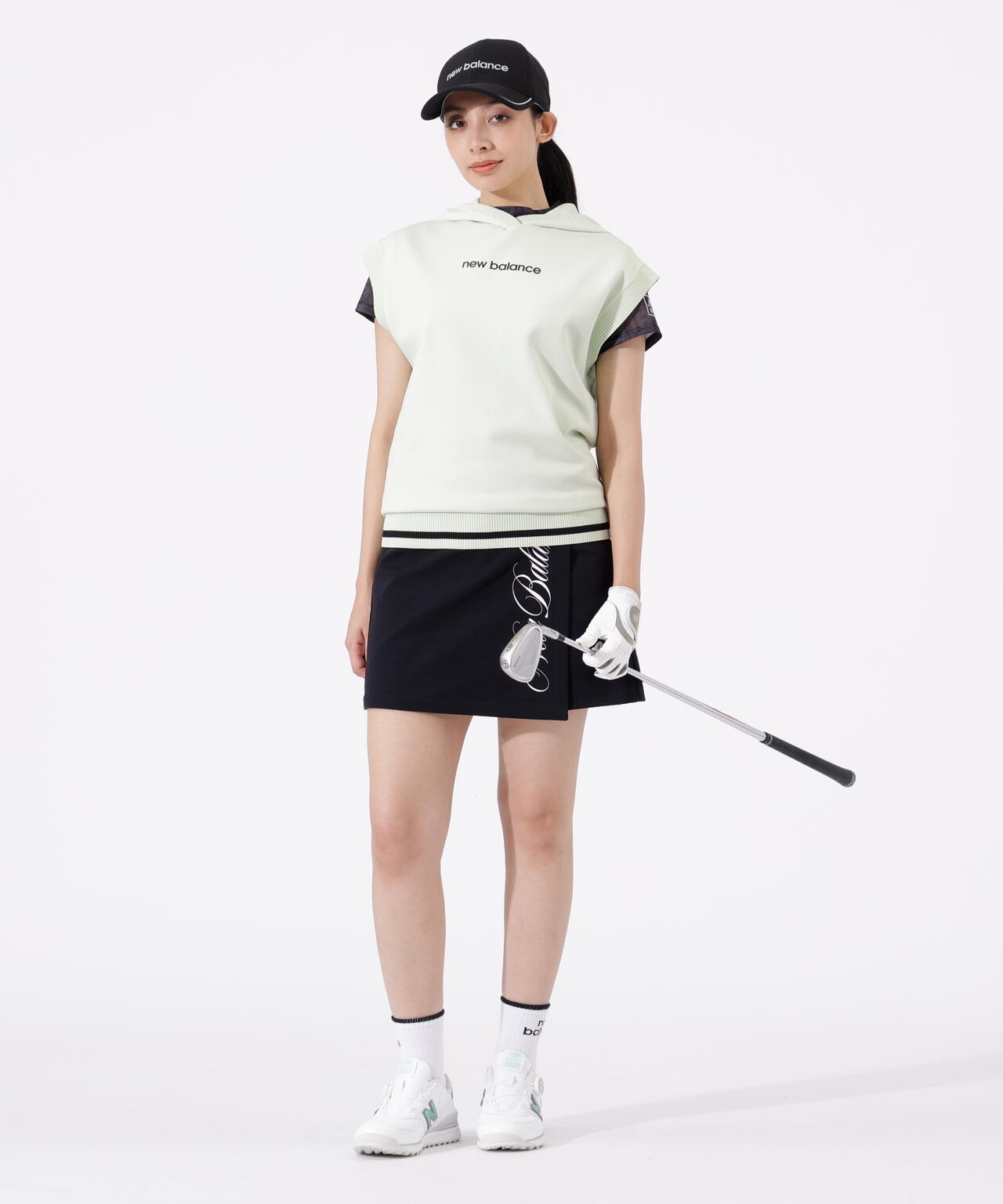 スリーブレス ニット フーディー (WOMENS)