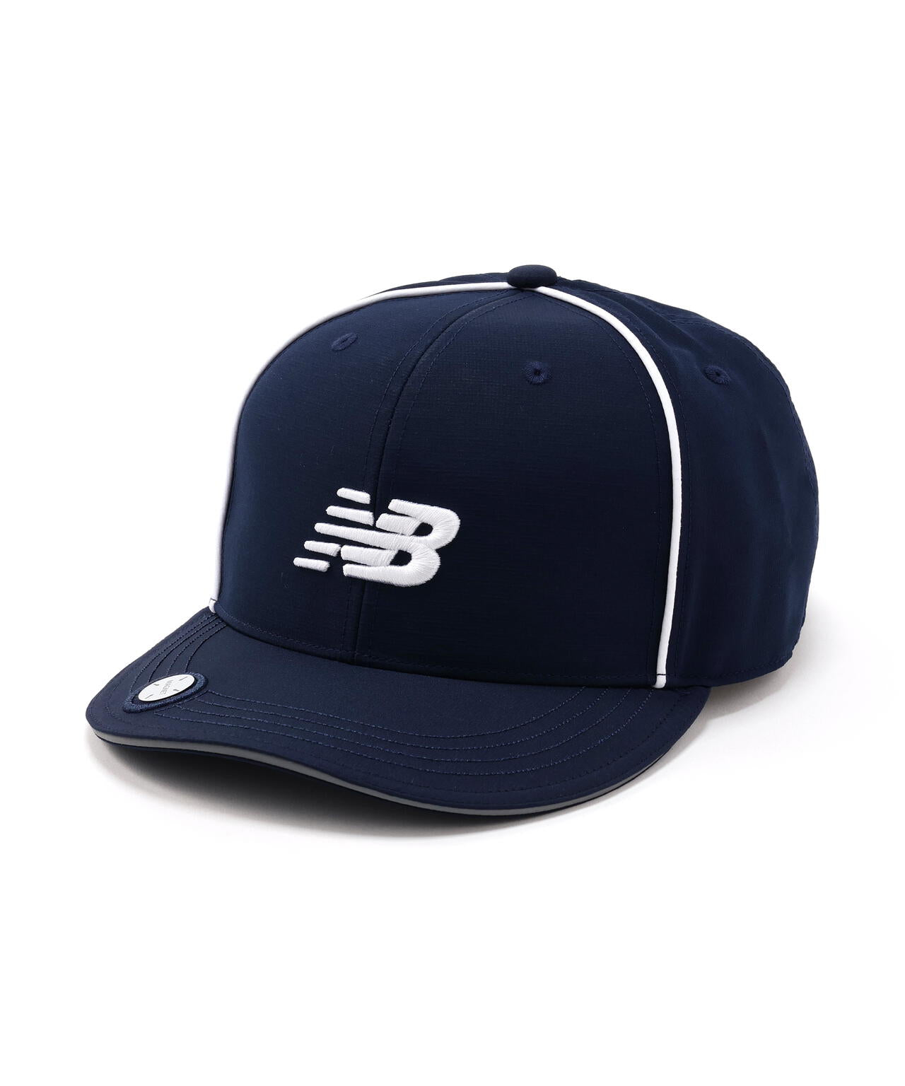 マグネット式マーカー付き セミカーブドブリムキャップ (MENS)