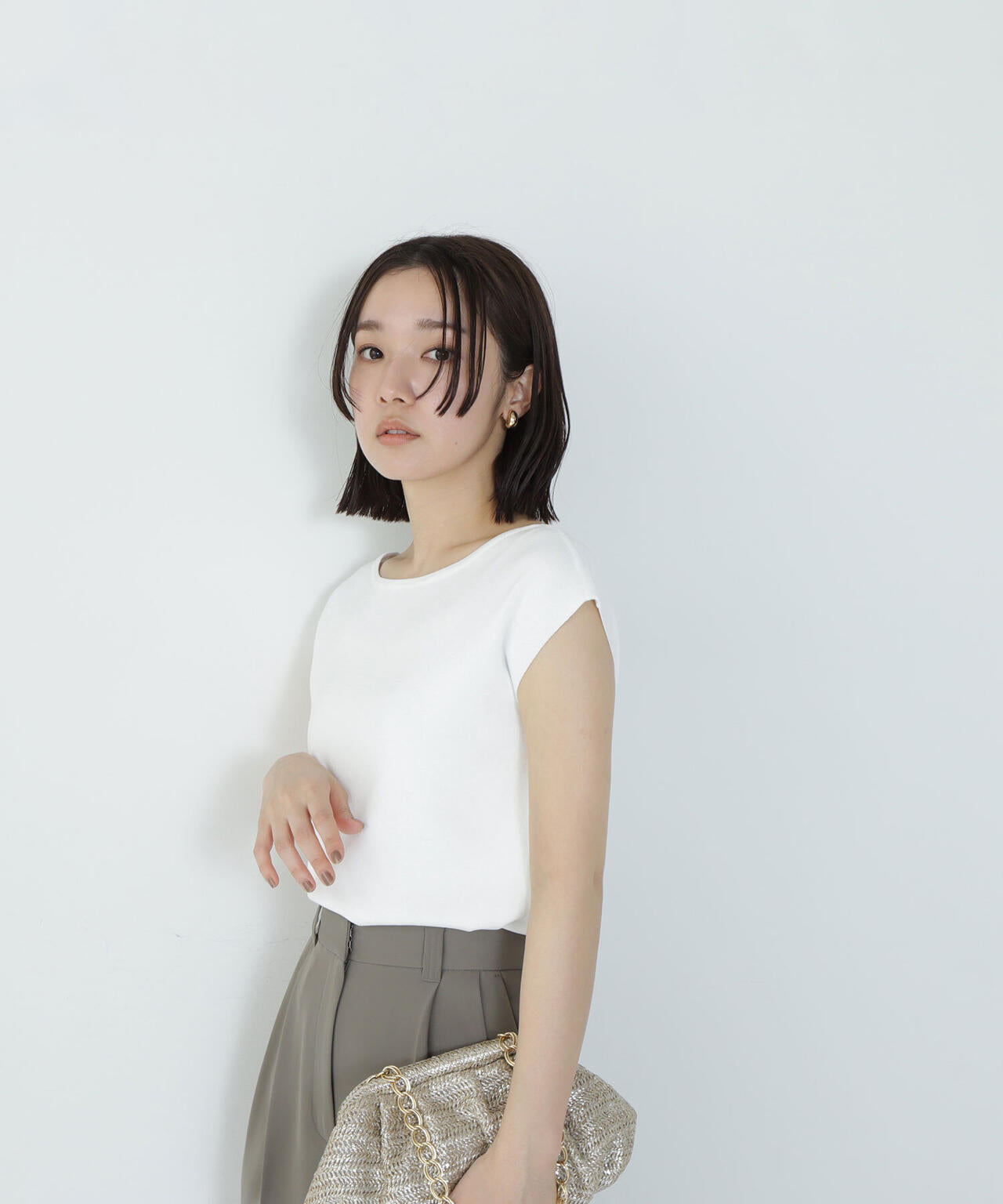 総針ベーシックシリーズ ボートネックニット*