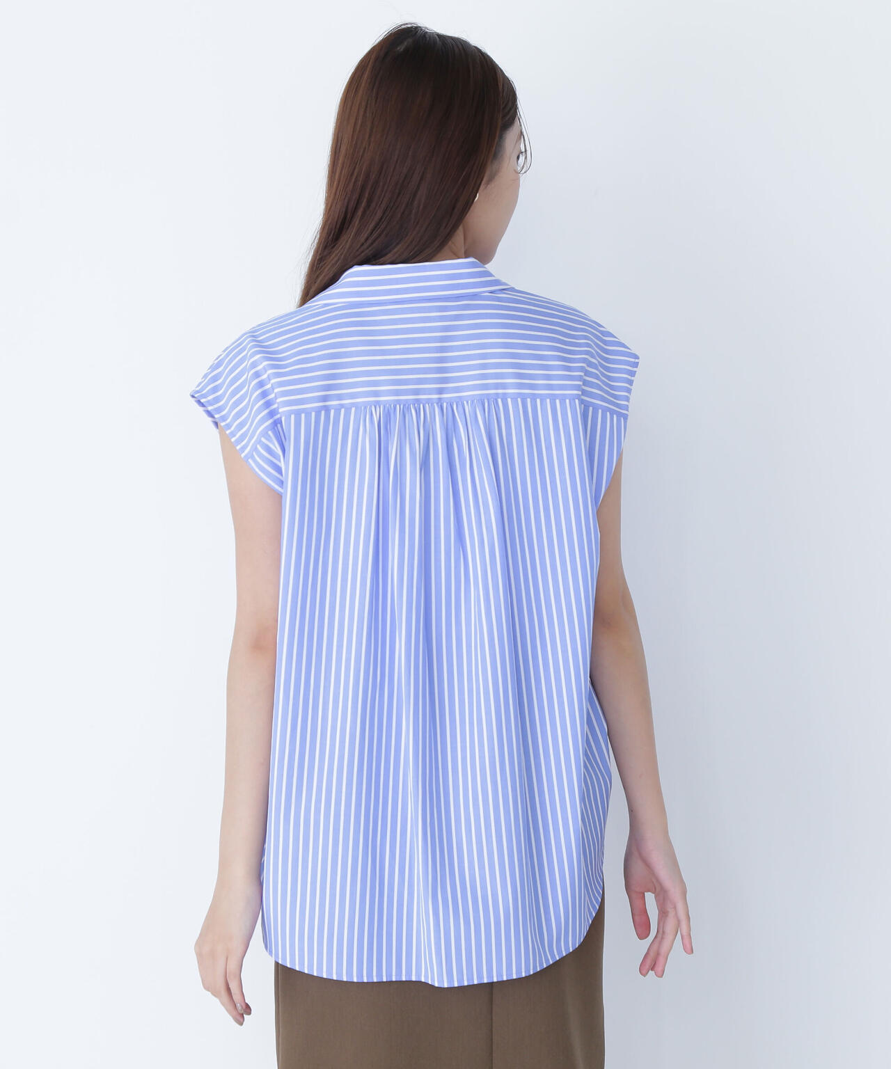 ストライプスキッパーフォルムシャツ*