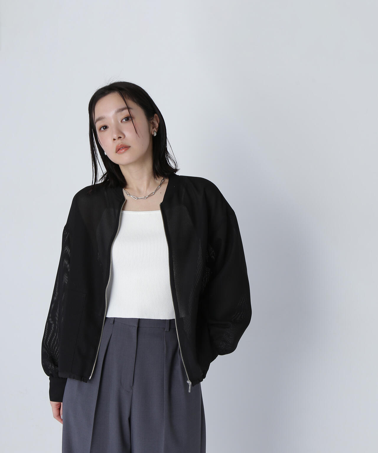 メッシュブルゾン*