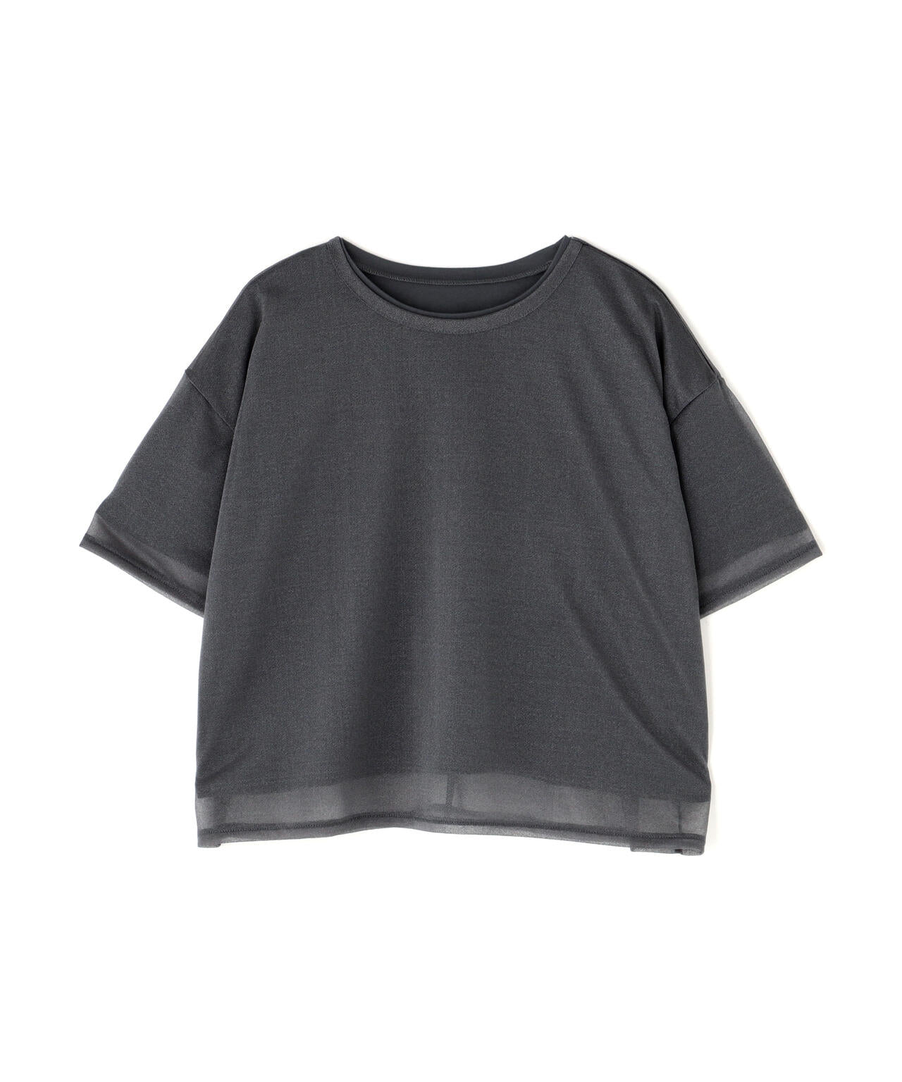 グロッシーシアーレイヤードTシャツ＊